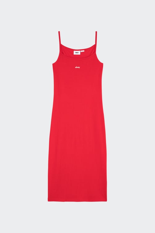 Obey - Robe - Taille M Rouge femme