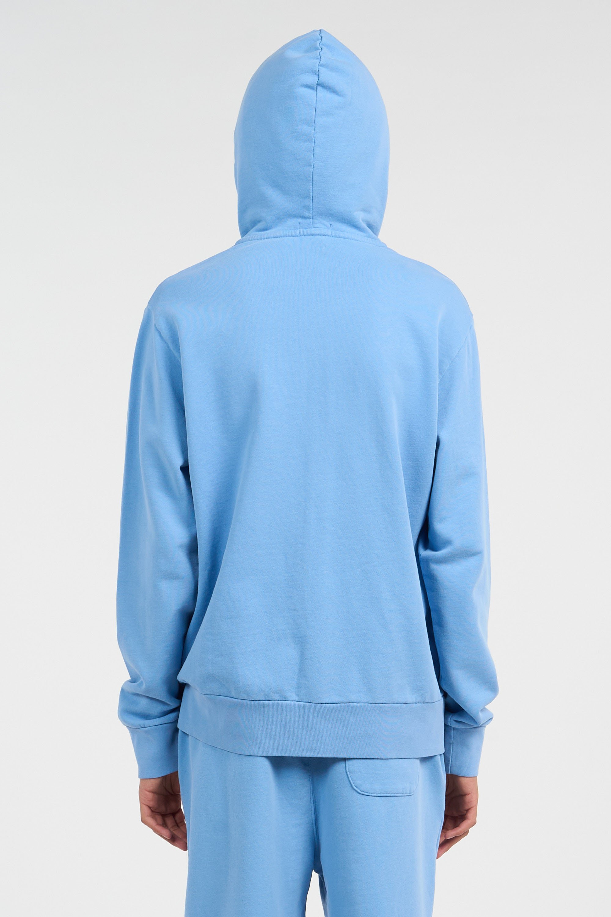 Hoodie zippé Bleu