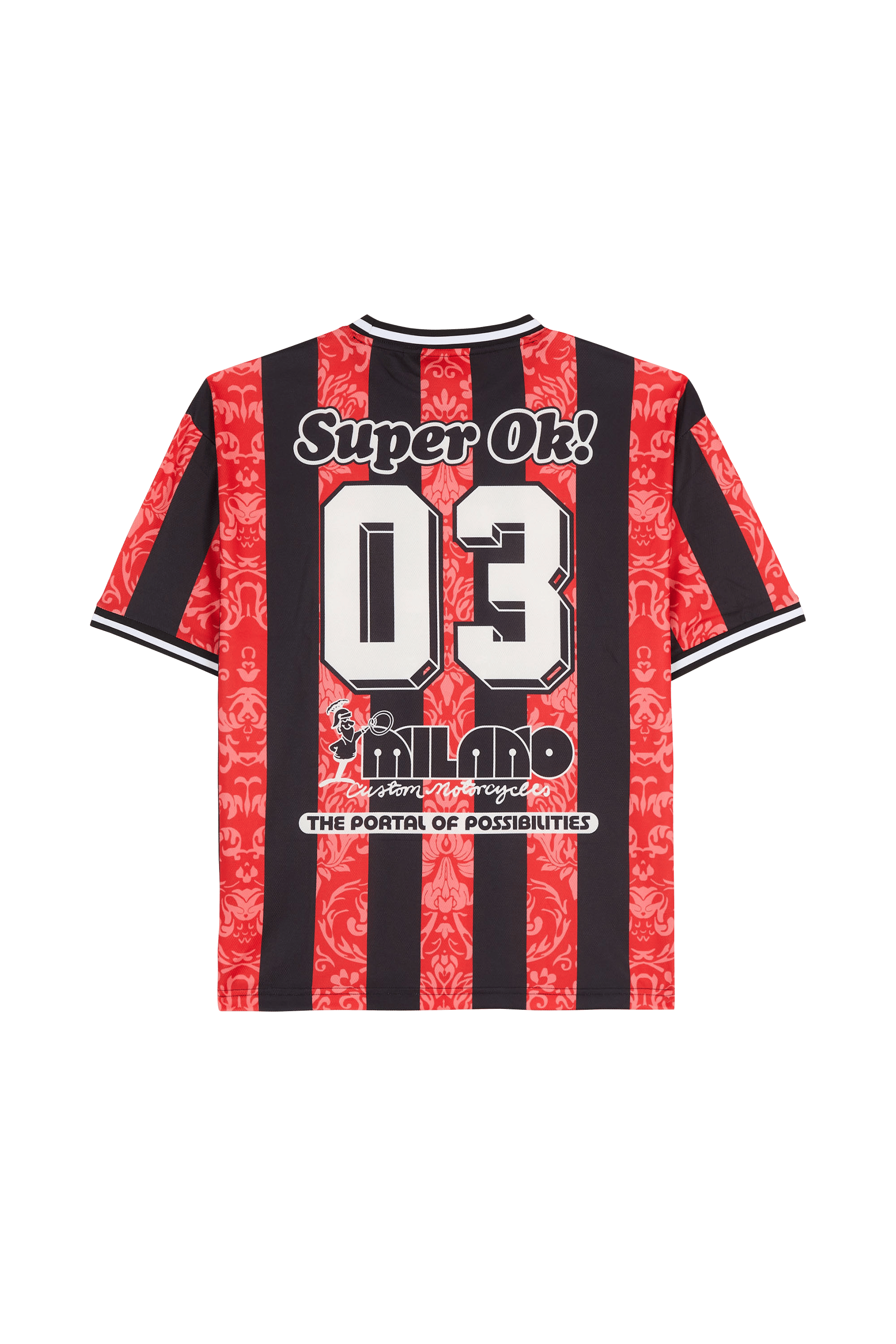 Regular-fit round-neck cotton T-shirt Red