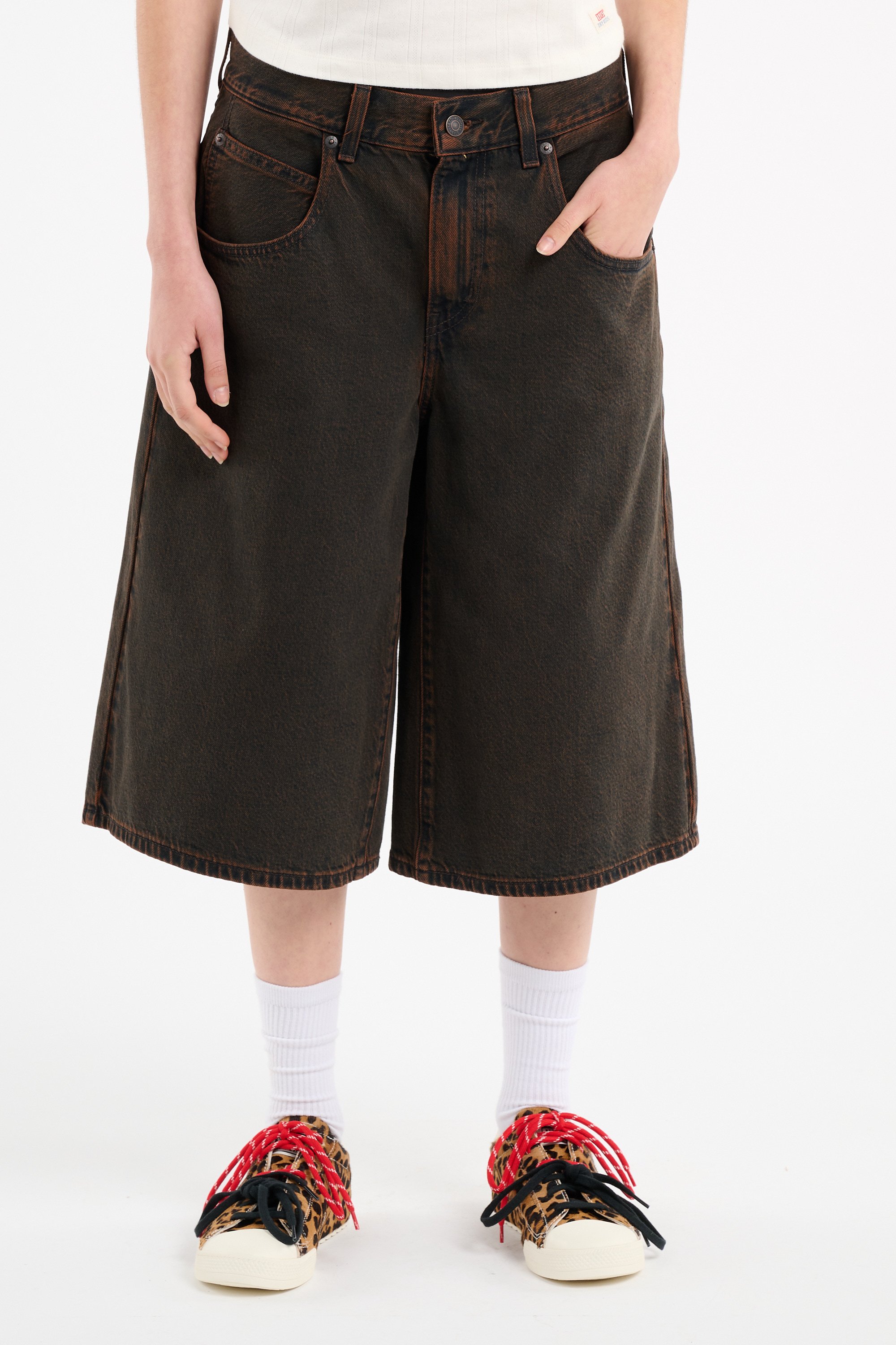 Denim shorts | Brown LEVI'S Women