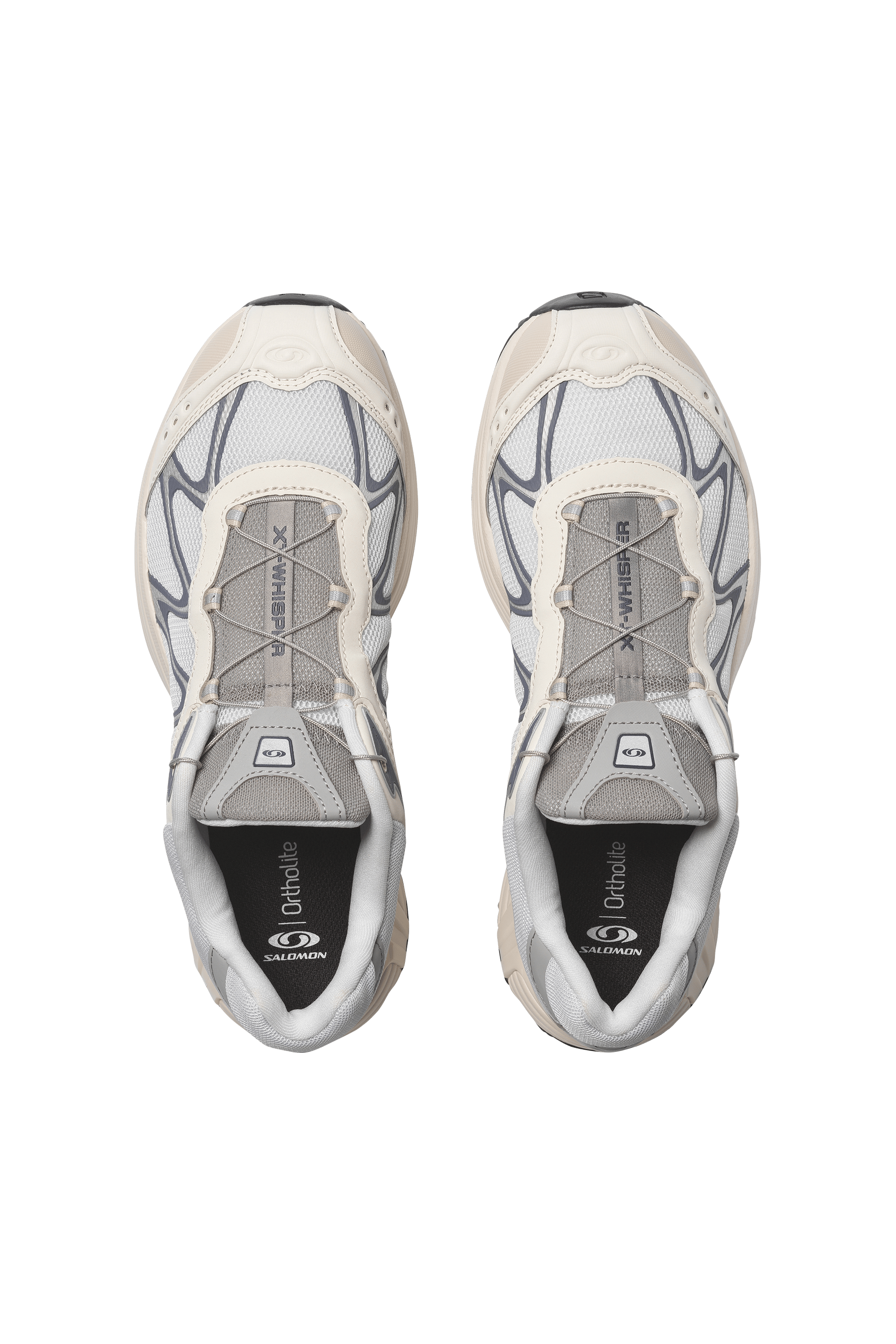 Men?s Storm 96 LO fabric and leather sneakers SALOMON White