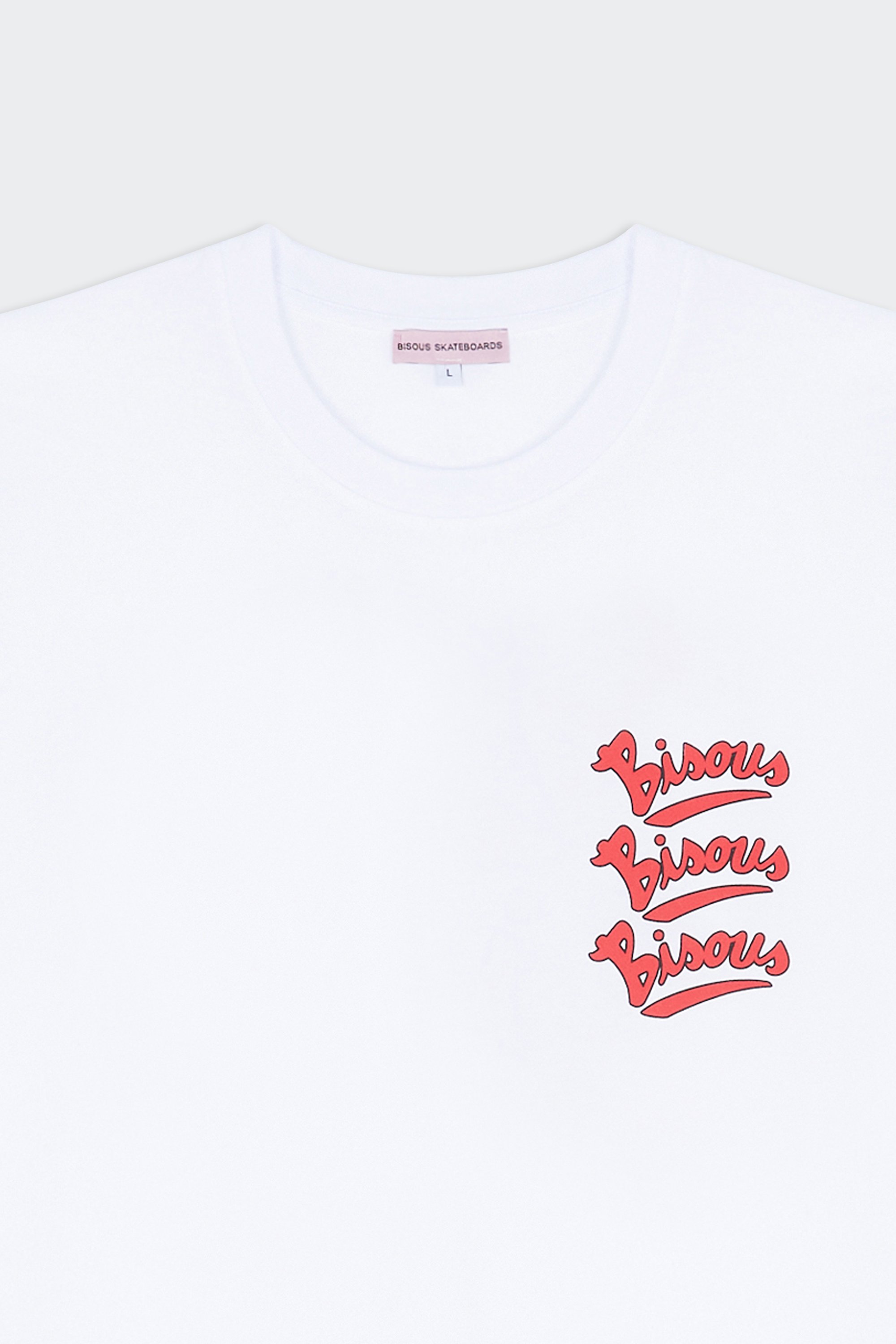 T-shirt | Blanc by BISOUS SKATEBOARDS T-shirt Blanc