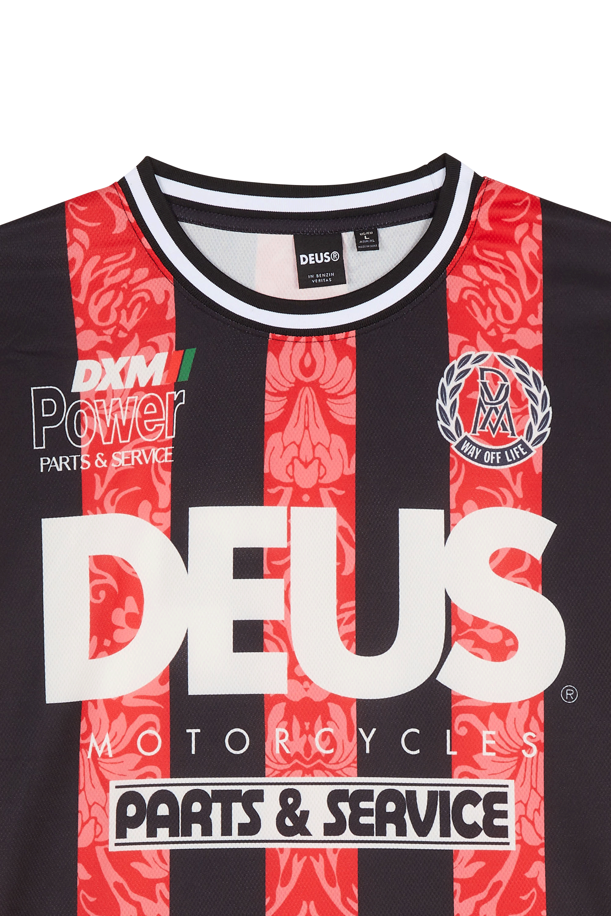 Regular-fit round-neck cotton T-shirt Red