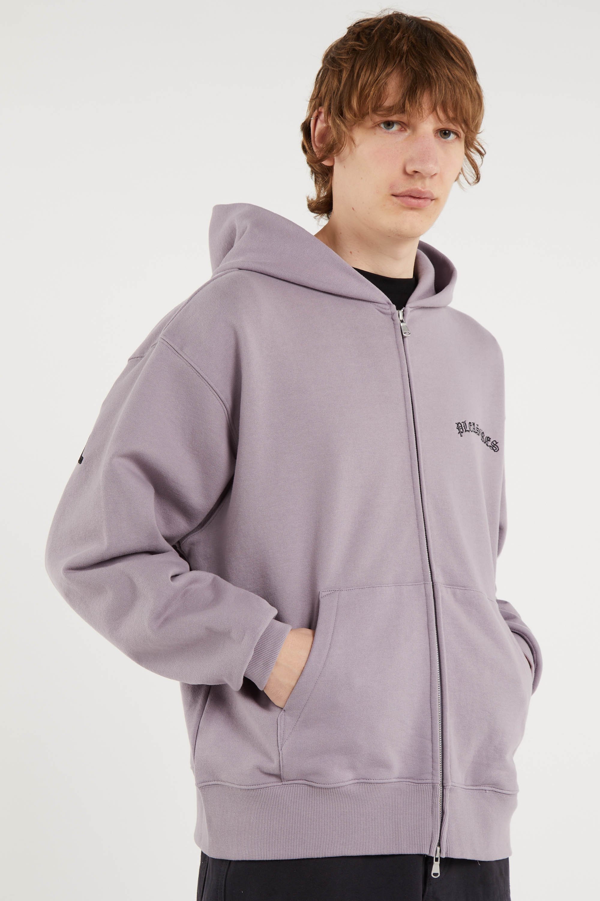 Sweat oversize à capuche en coton | Rose PLEASURES Homme