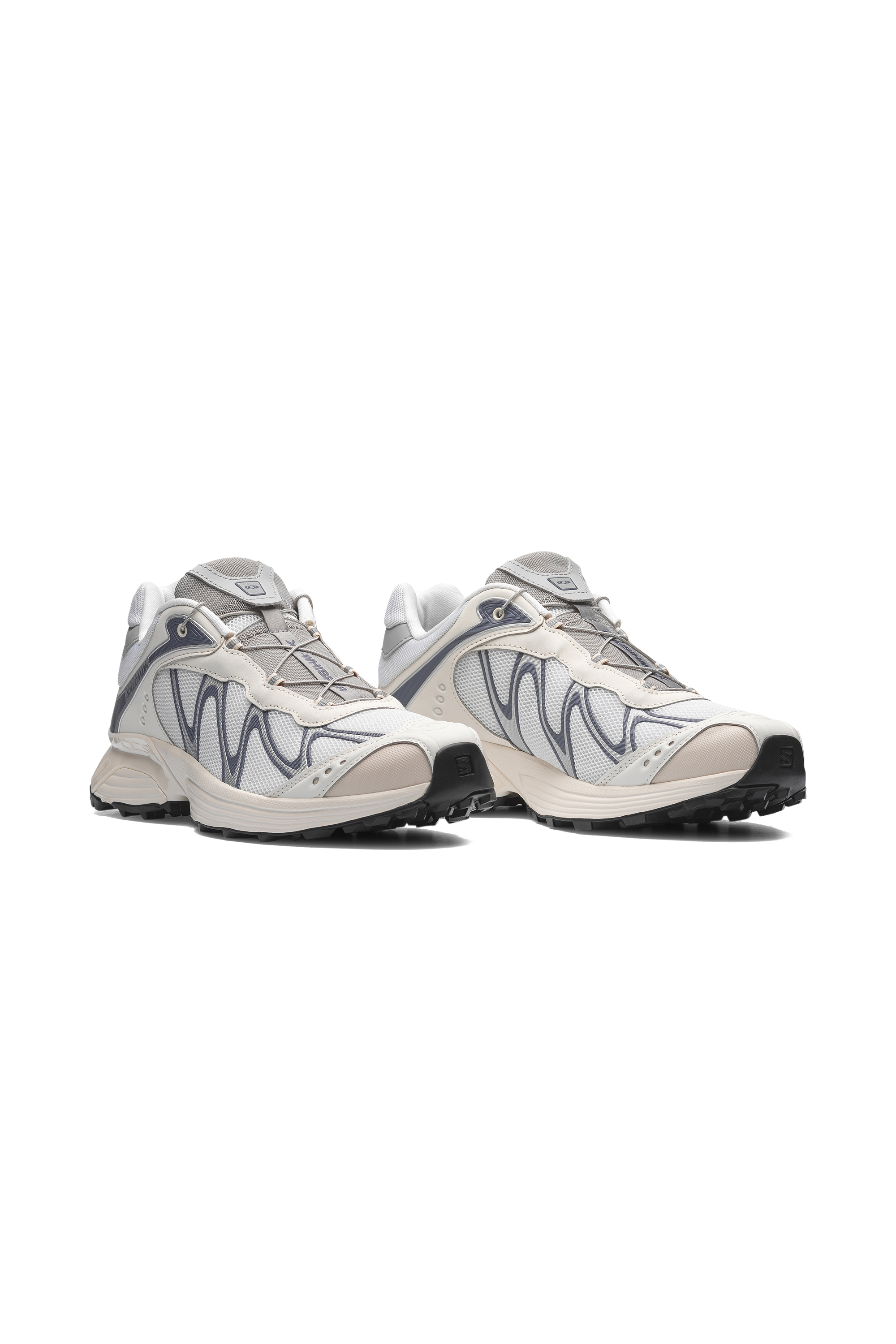 Men?s Storm 96 LO fabric and leather sneakers | White SALOMON Men
