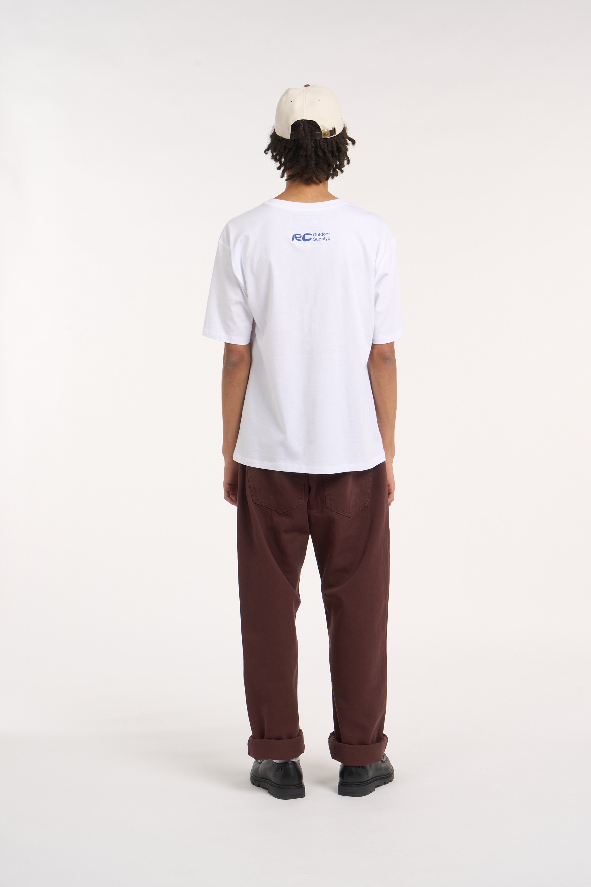 Regular-fit round-neck cotton T-shirt | White RC OUTDOOR SUPPLY Men