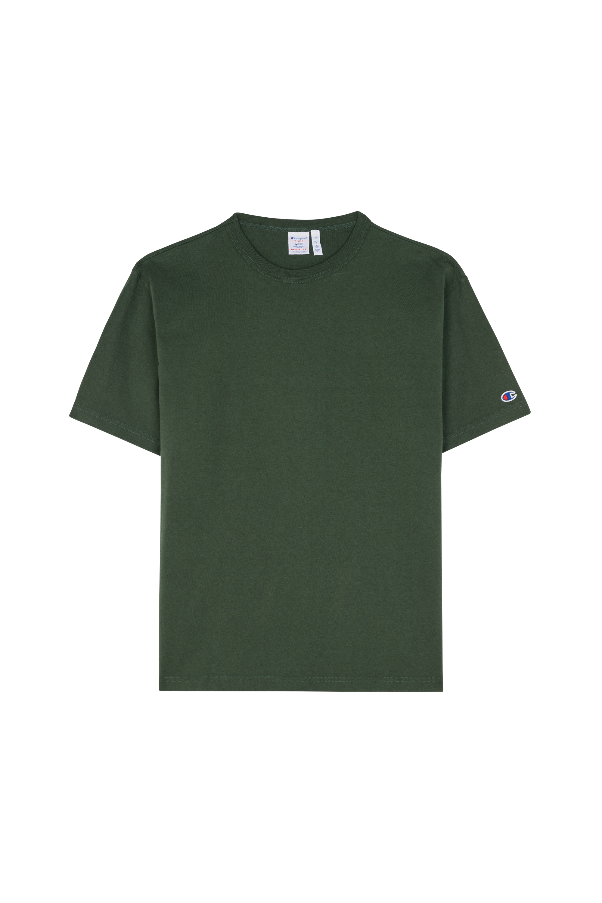 T-shirt  Crewneck  Pine dark green