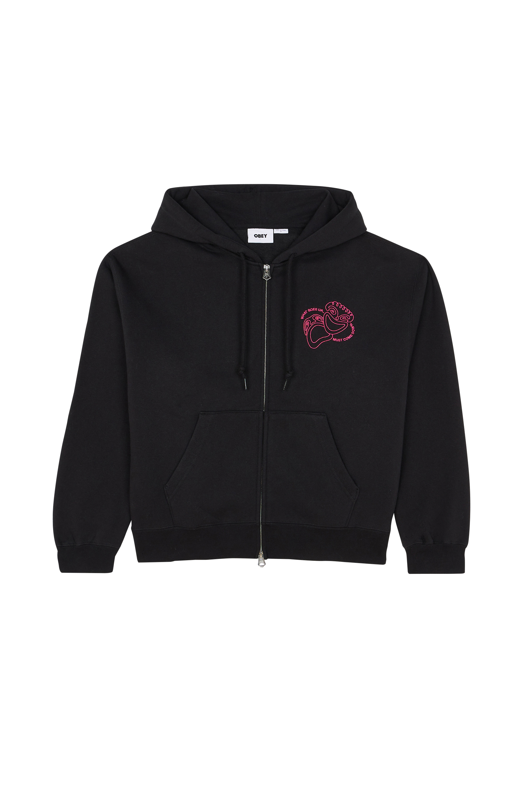zip-up hoodie Black