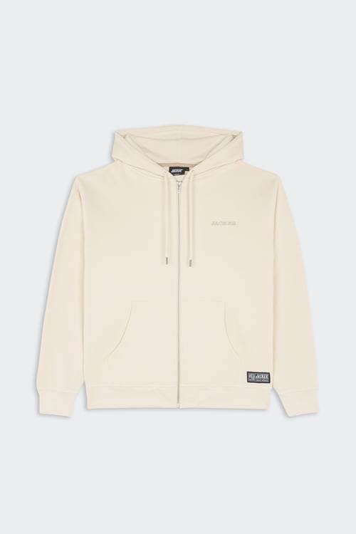 Hoodie zippé - Taille XS Beige