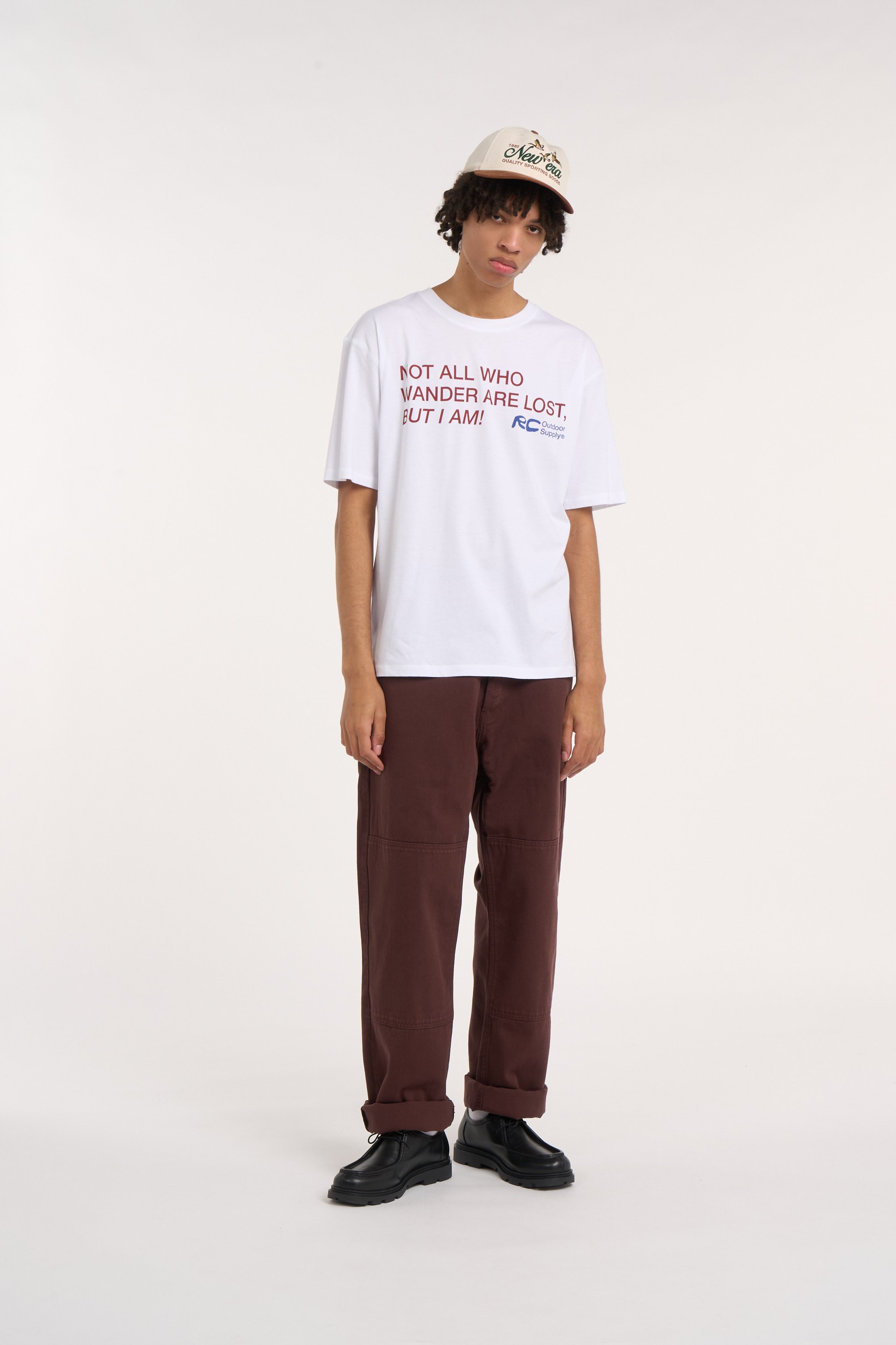 Regular-fit round-neck cotton T-shirt RC OUTDOOR SUPPLY White