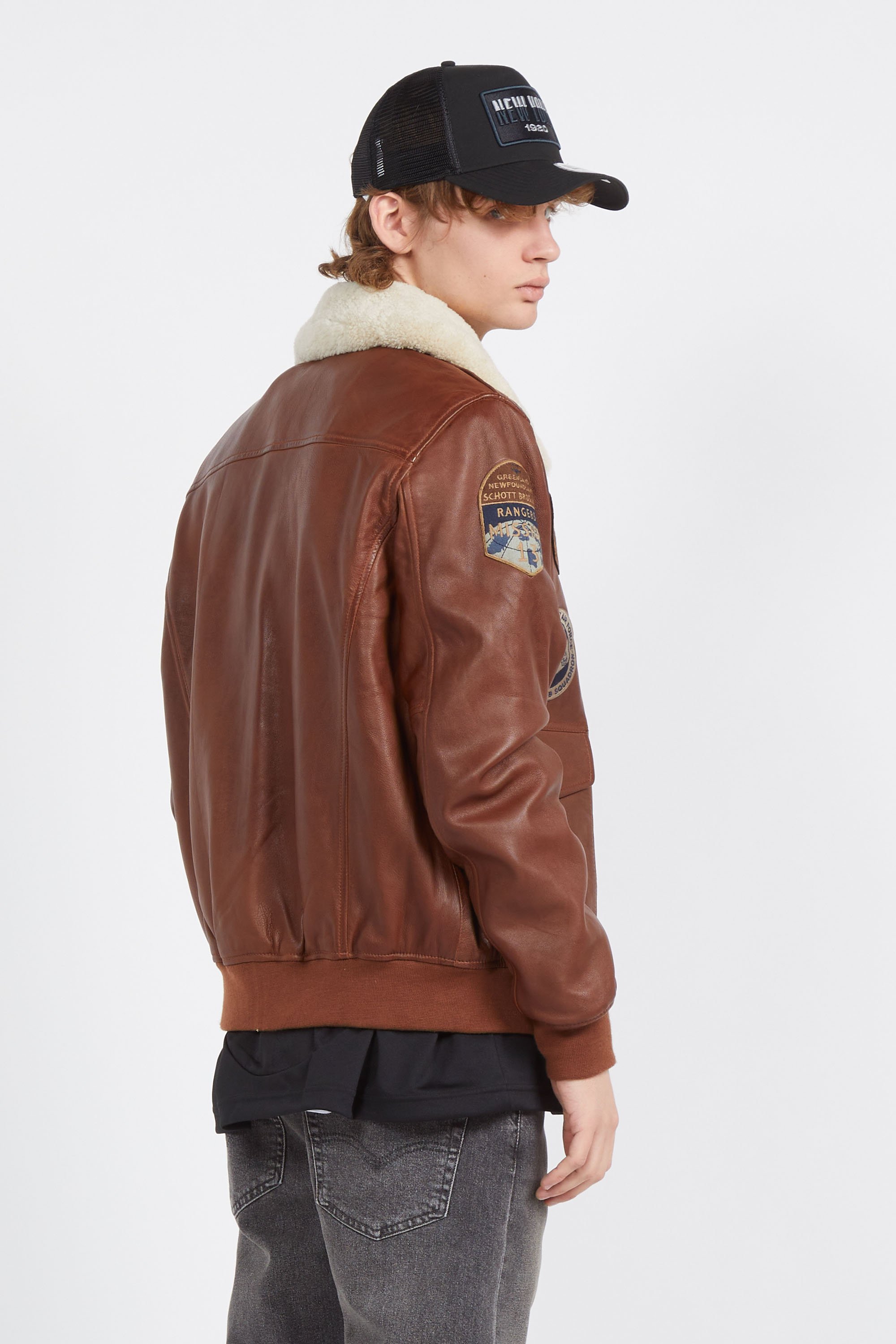 Jacket | Brown by SCHOTT Jacket Brown