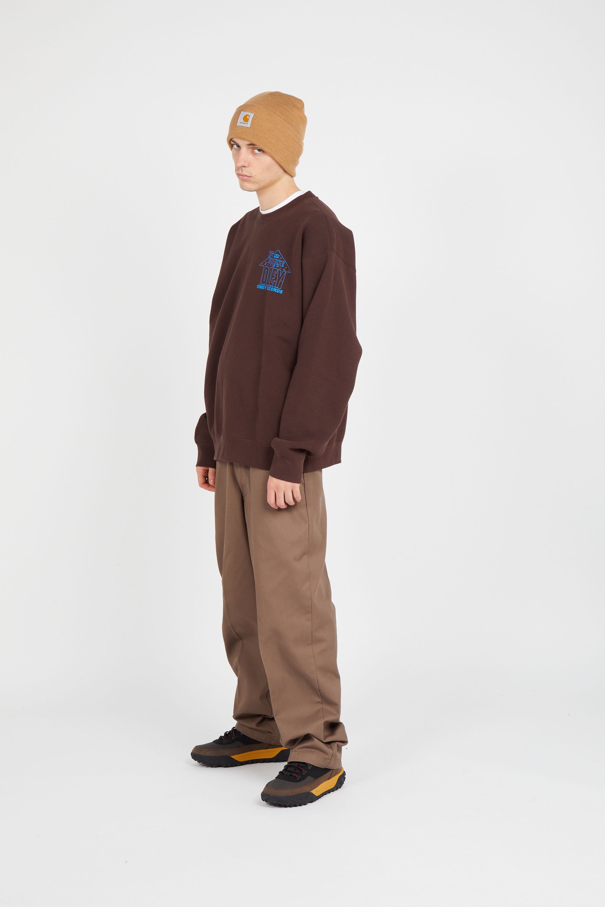 sweatshirt OBEY Khaki