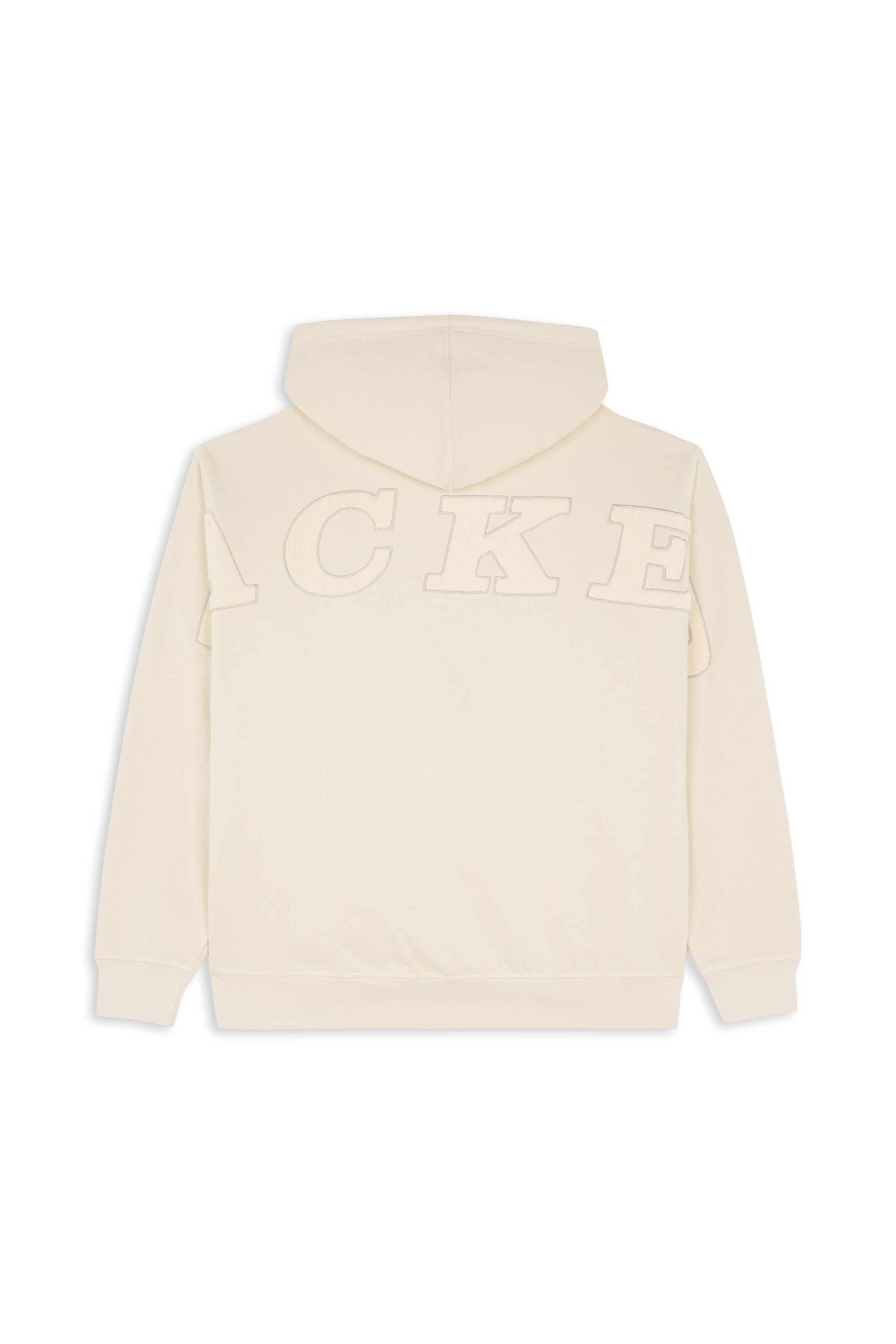 Zippered hoodie Beige