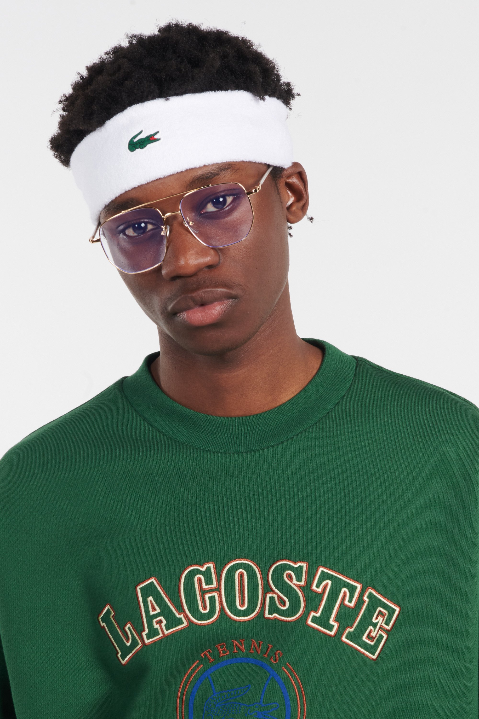 Bandeau de sport LACOSTE Blanc