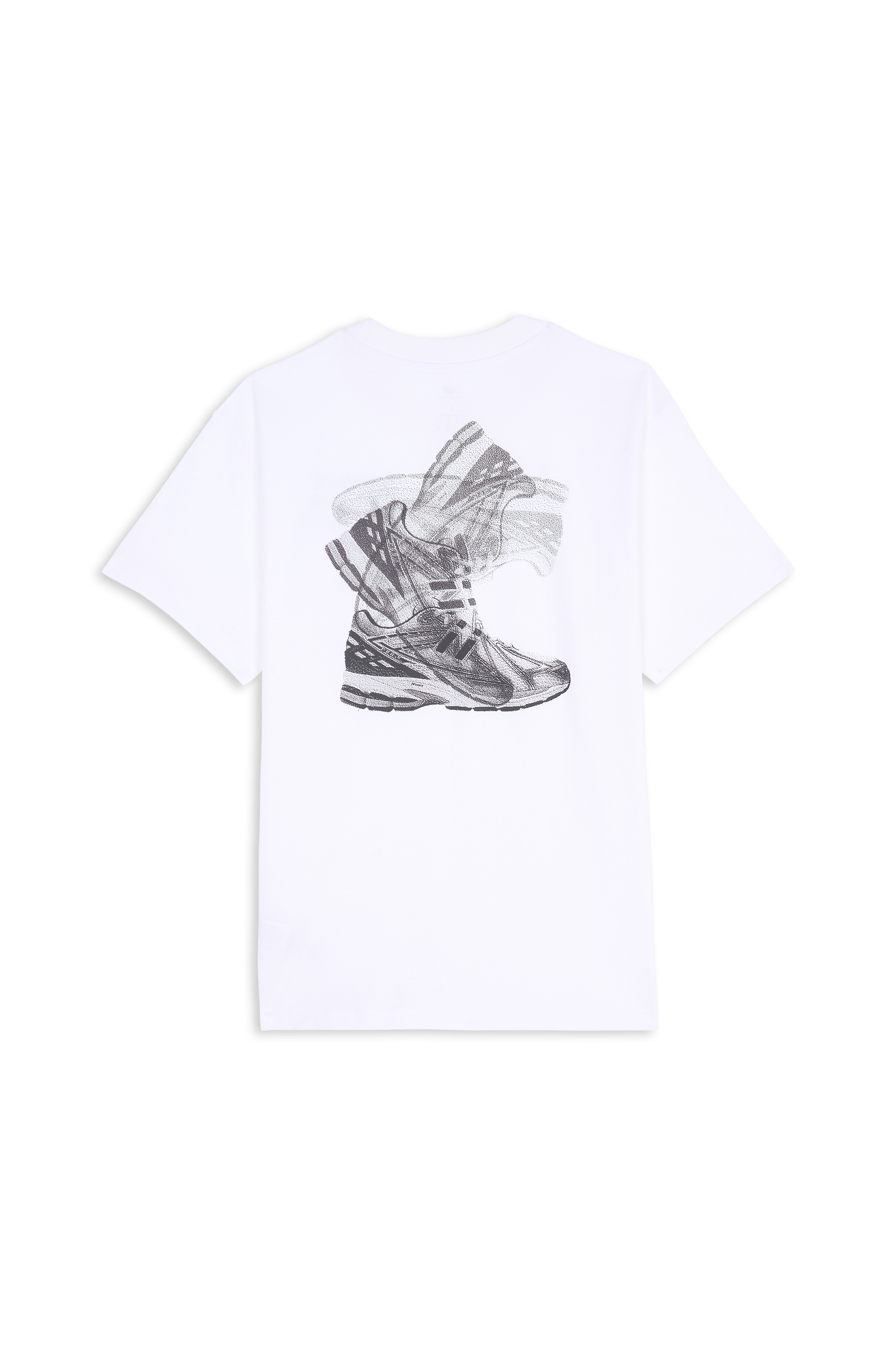 Regular-fit round-neck cotton T-shirt | White NEW BALANCE Men