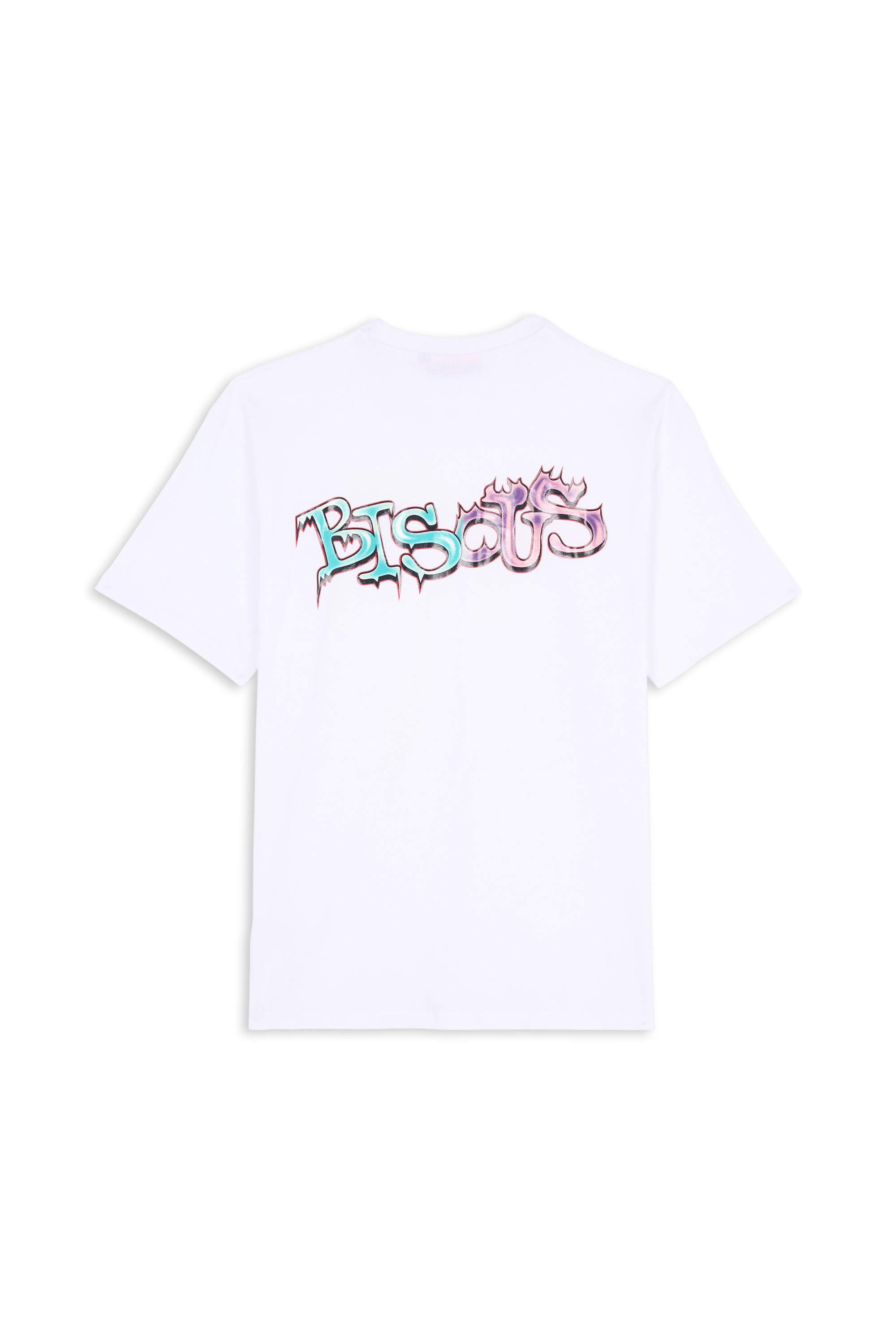 Regular-fit round-neck cotton T-shirt BISOUS SKATEBOARDS White