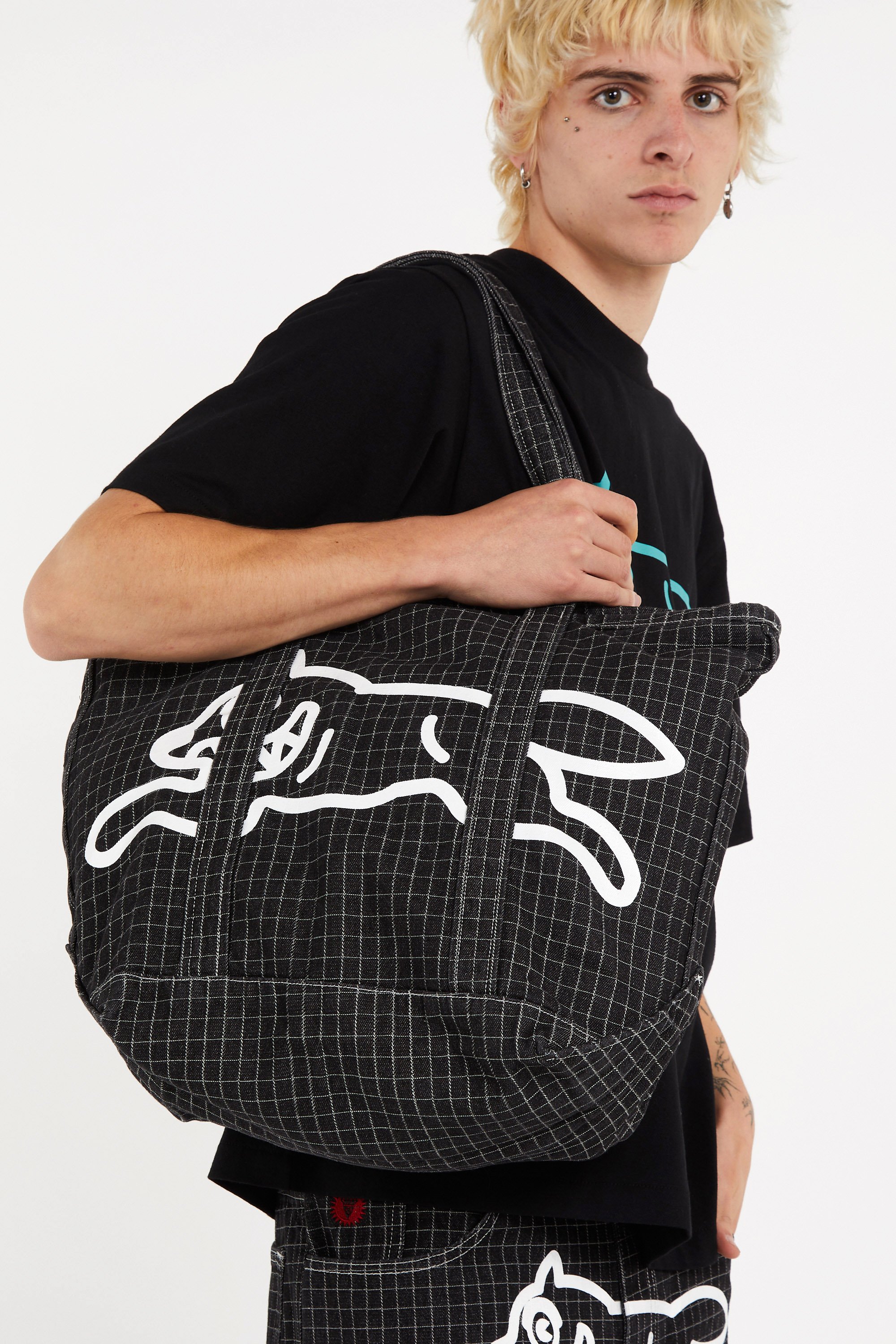 Shopping bag ICE CREAM Black