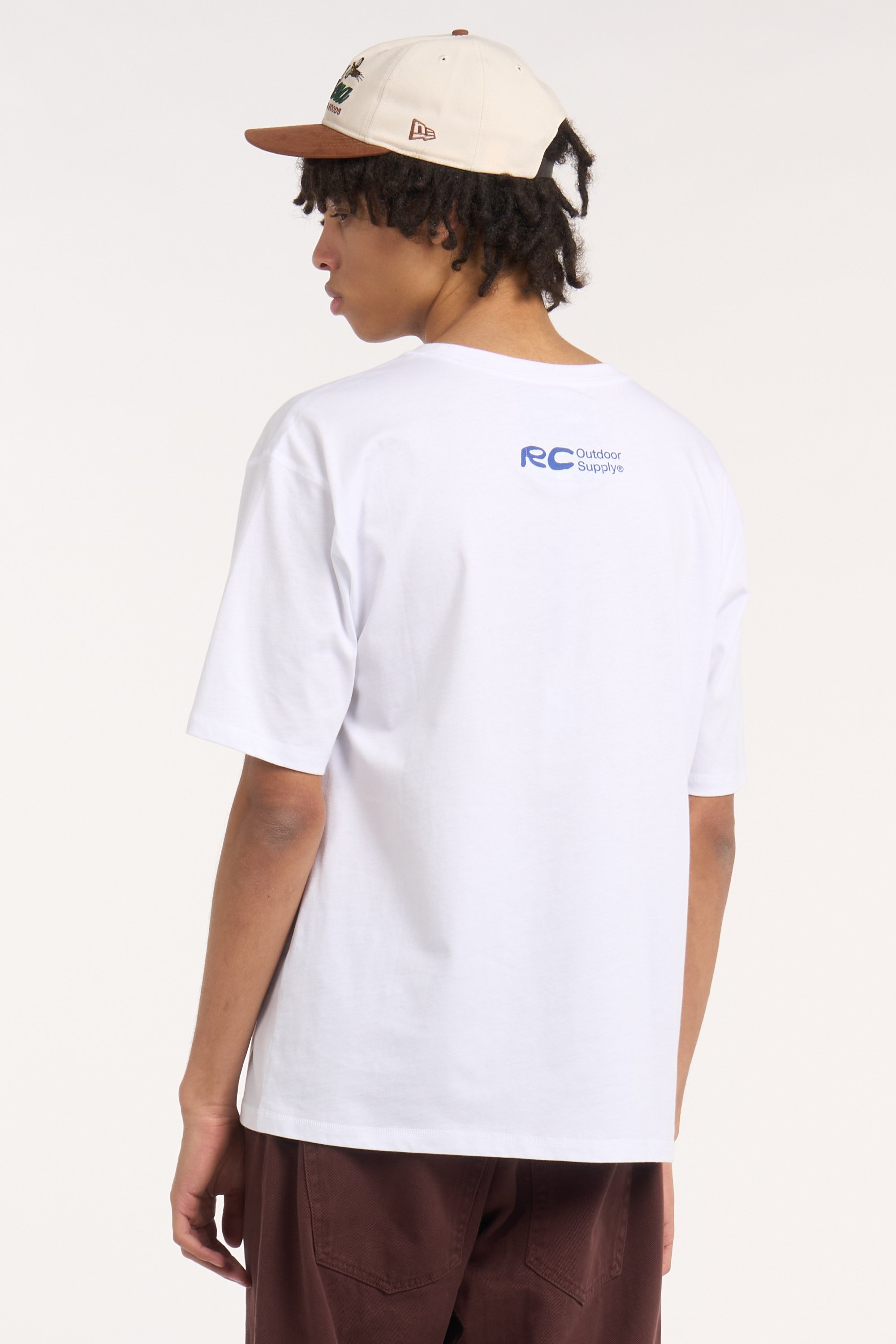 Regular-fit round-neck cotton T-shirt | White RC OUTDOOR SUPPLY Men