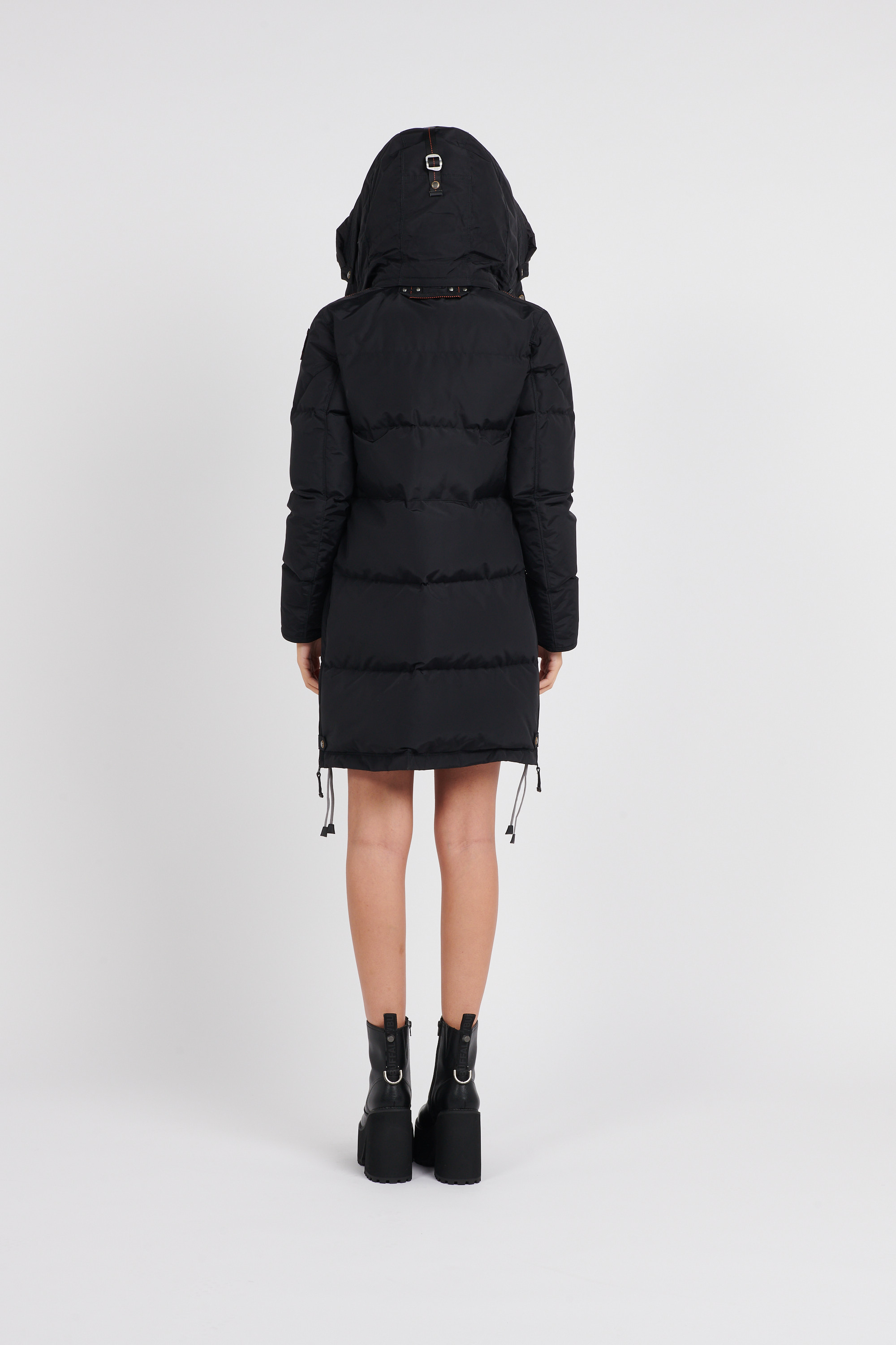 Lightweight quilted padded jacket with high neck Black