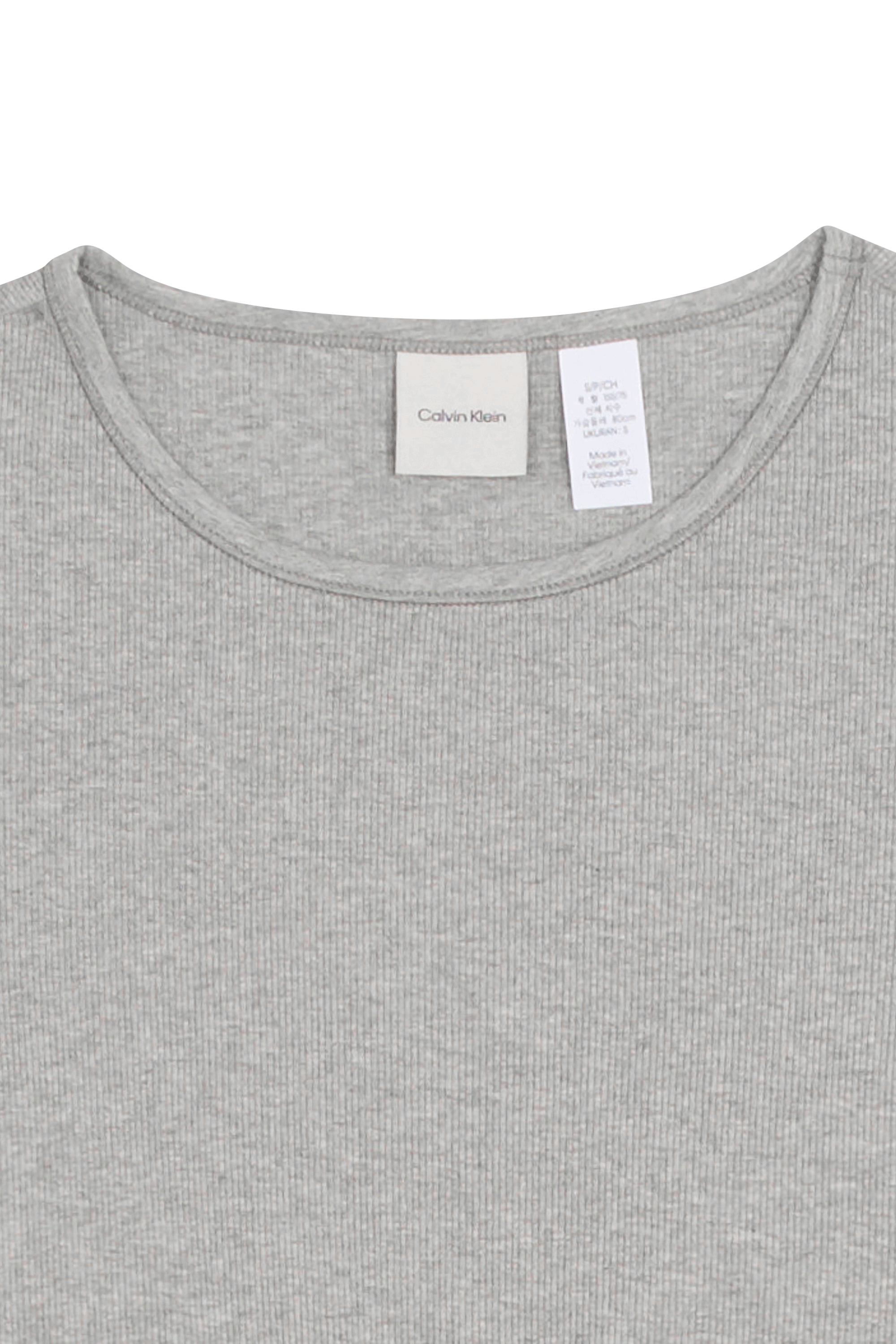 Regular-fit round-neck cotton T-shirt Grey