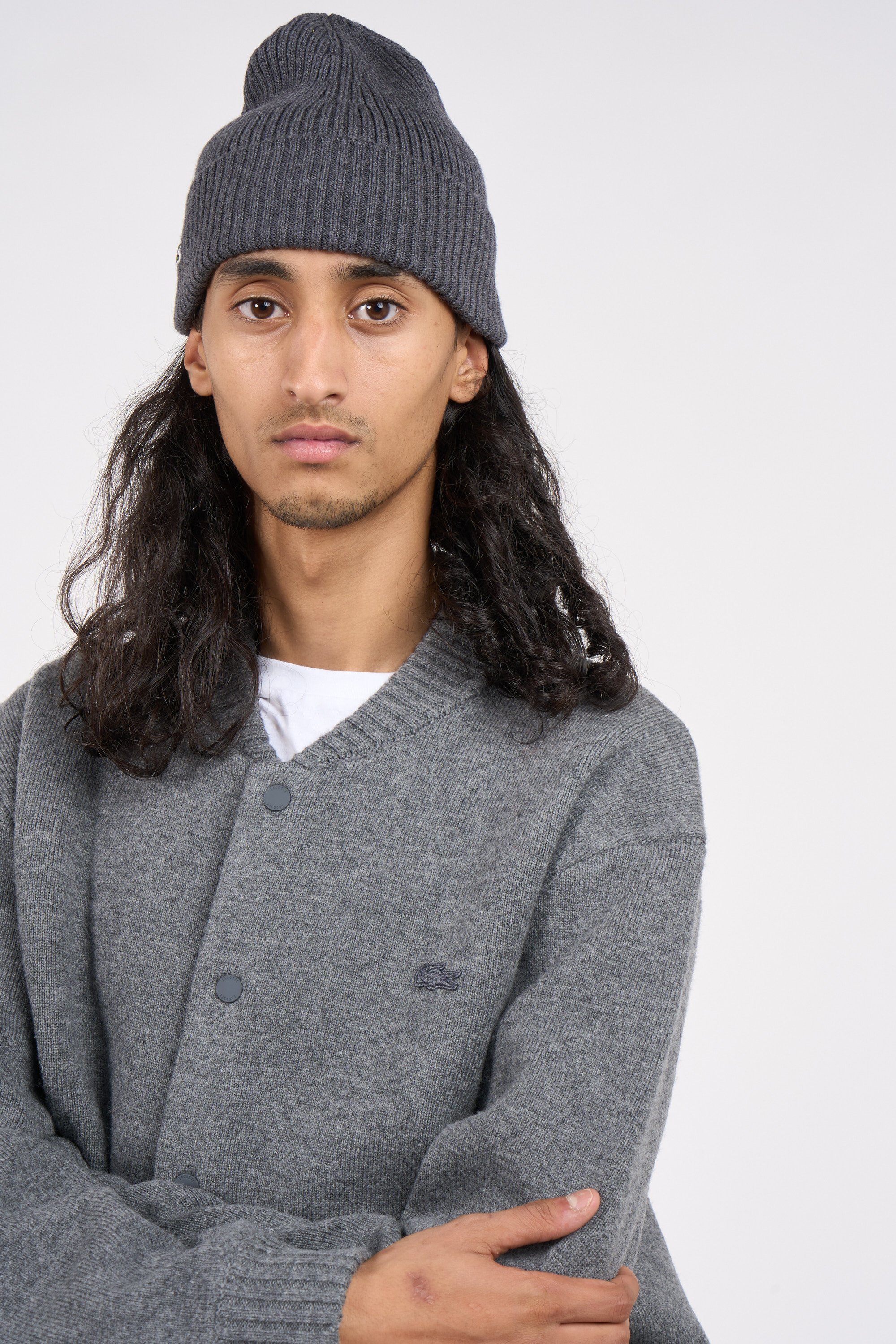 Bonnet LACOSTE Gris
