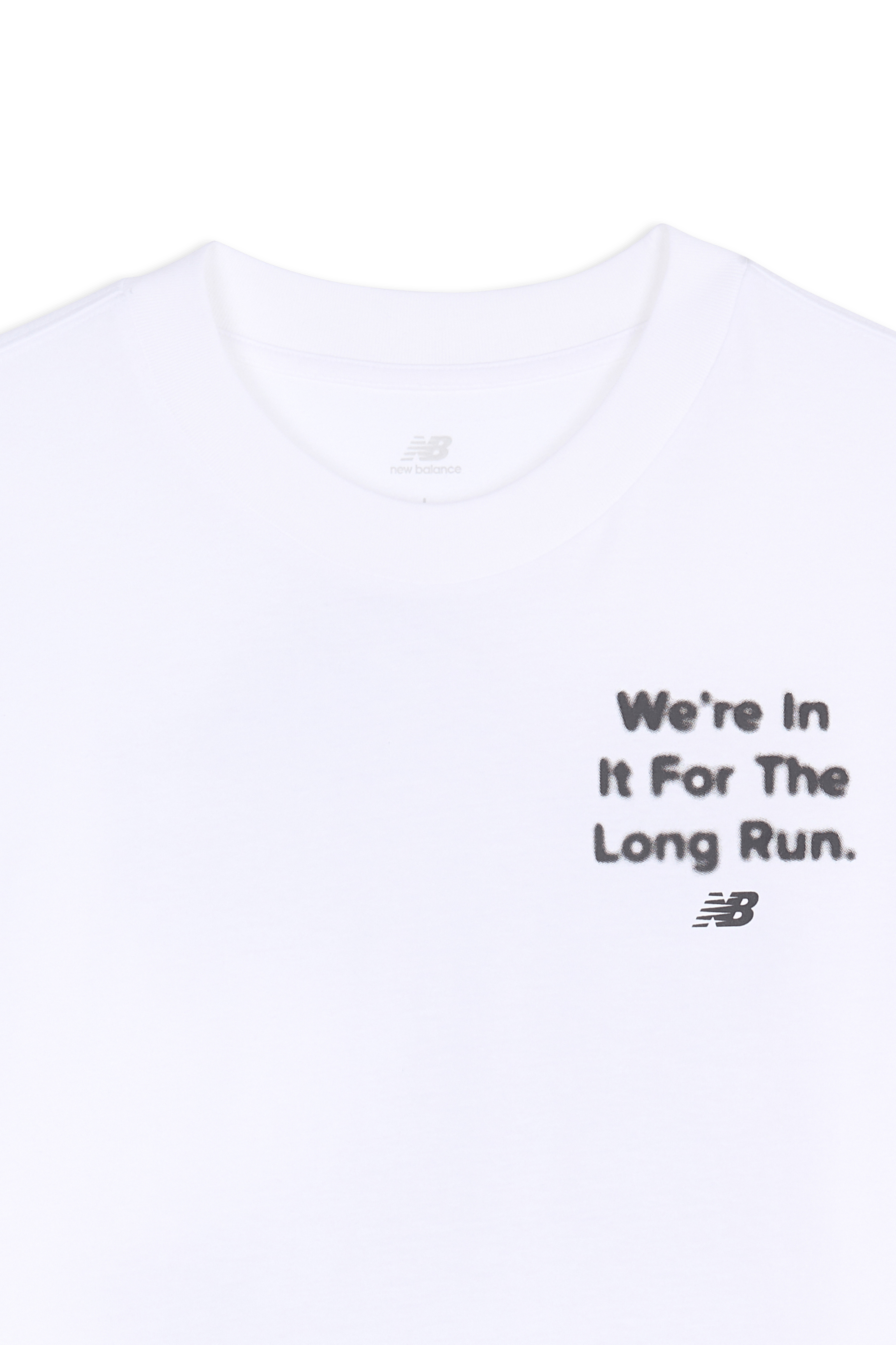 Regular-fit round-neck cotton T-shirt | White NEW BALANCE Men