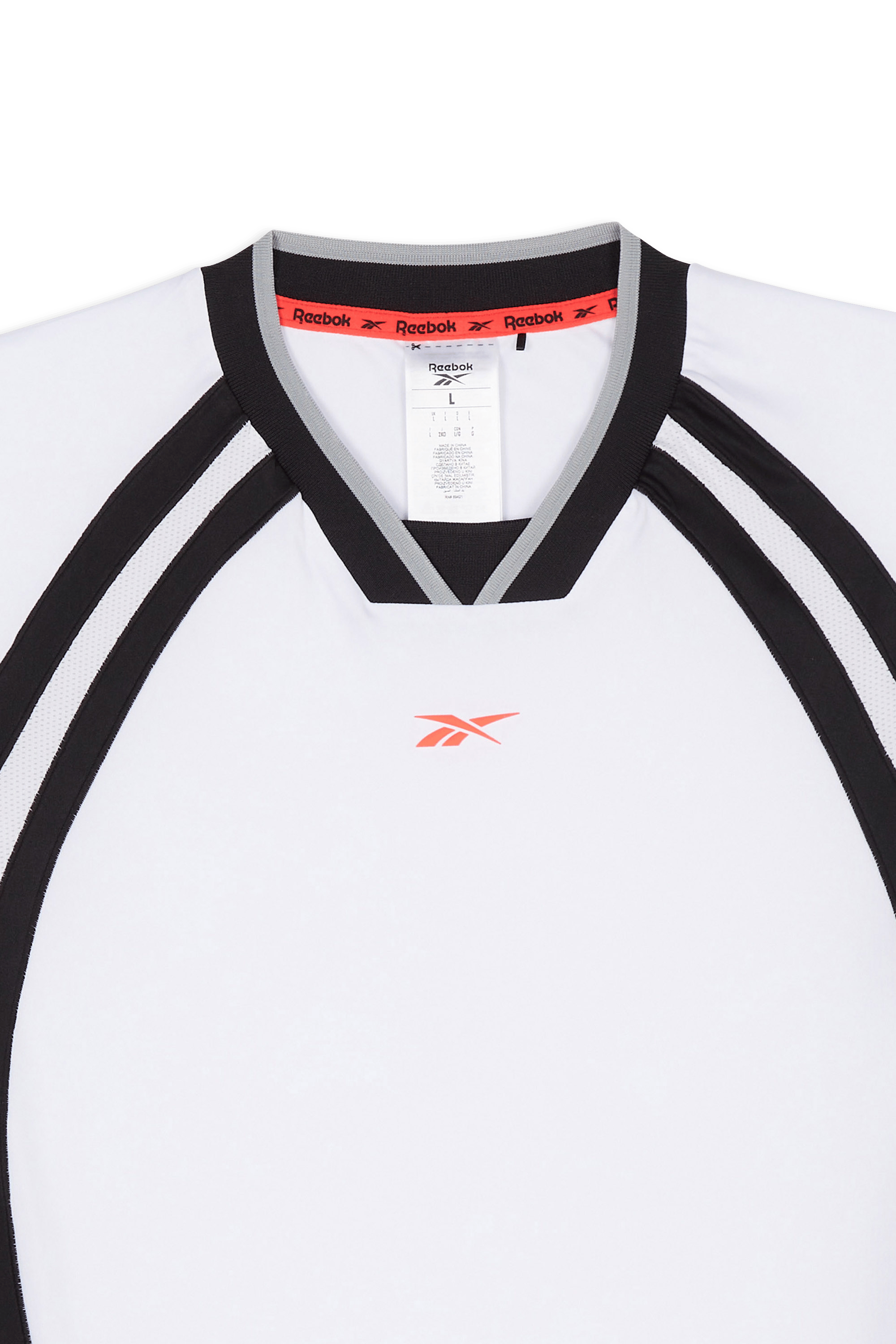 Regular-fit round-neck cotton T-shirt | White REEBOK Men