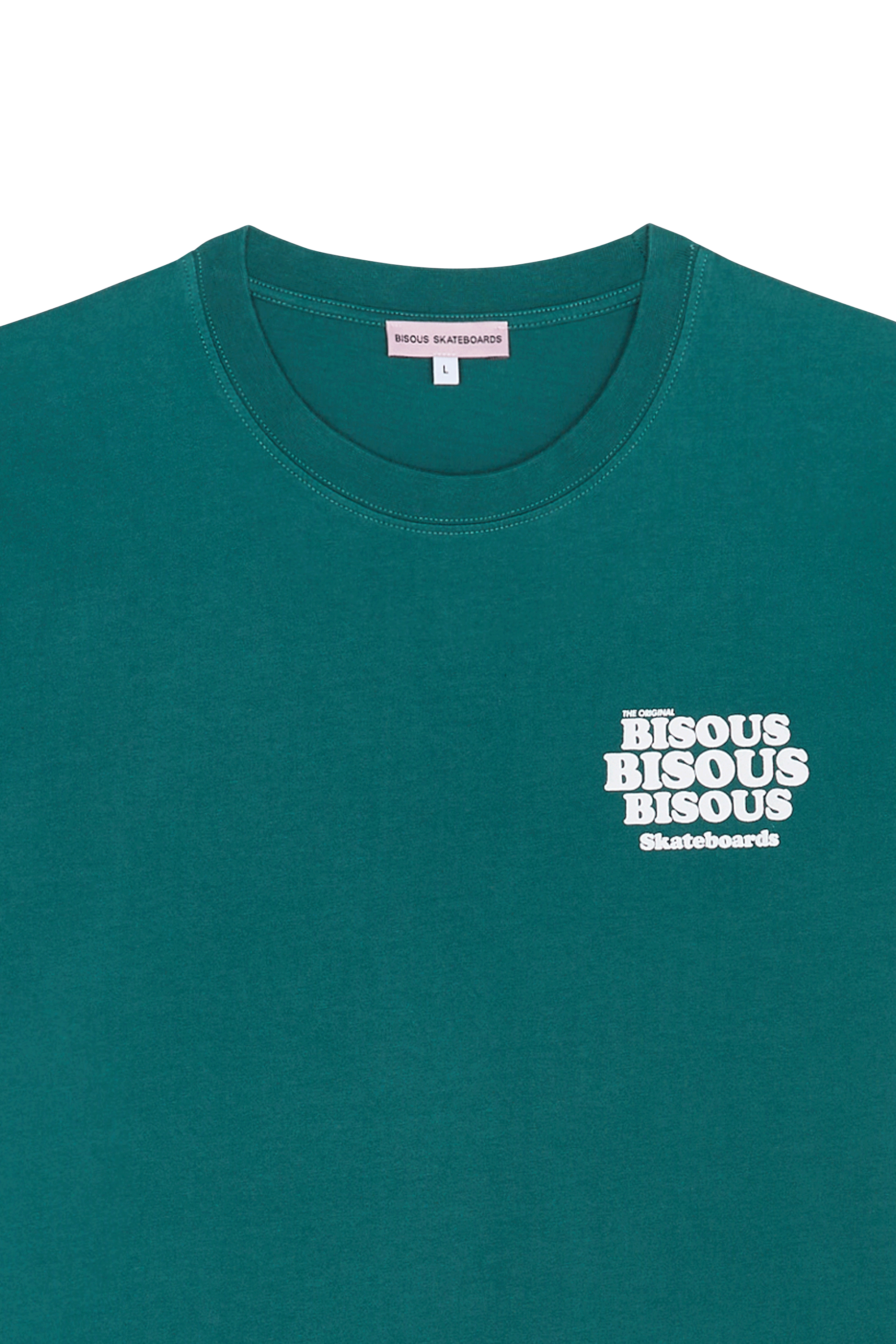 Regular-fit round-neck cotton T-shirt Green