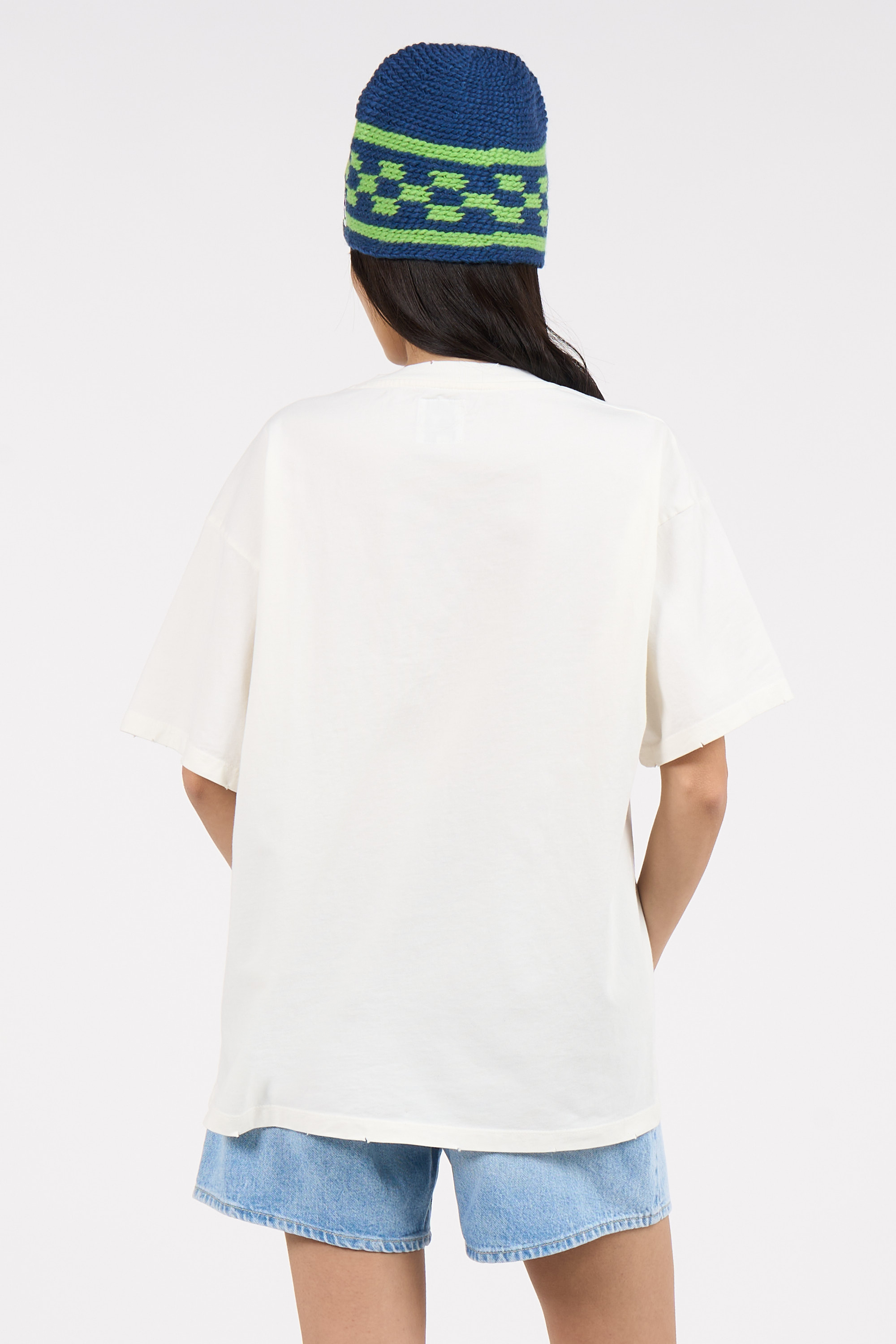 Regular-fit round-neck cotton T-shirt White