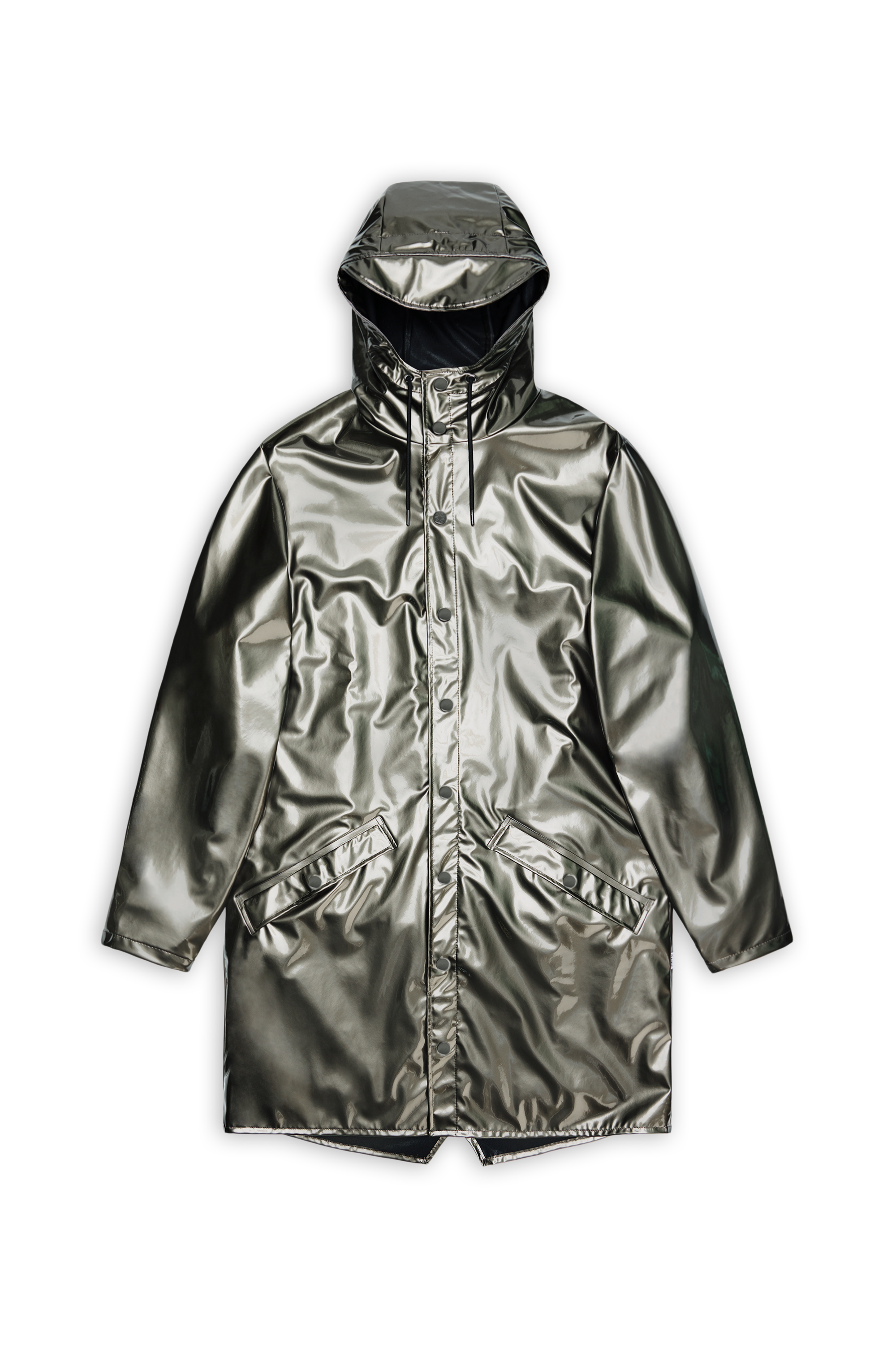 Waterproof hooded windbreaker coat LONG JACKET W3 Raven