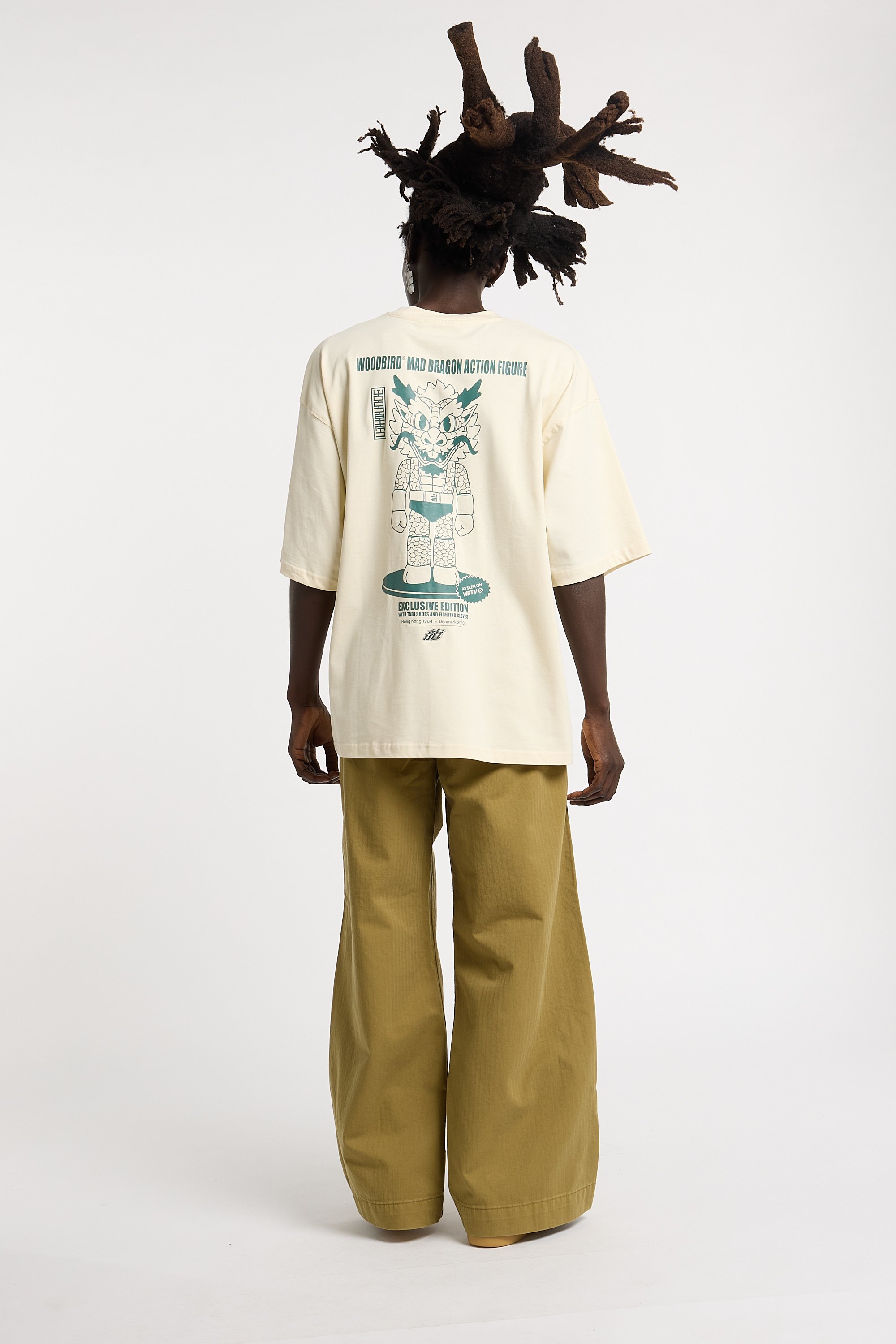 Regular-fit round-neck cotton T-shirt | Beige WOODBIRD Men