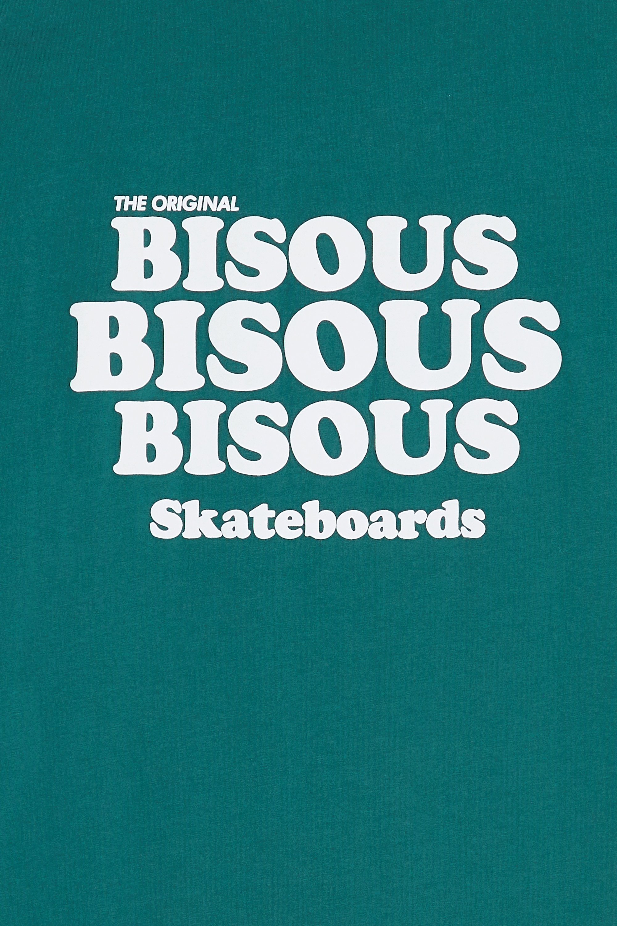 Regular-fit round-neck cotton T-shirt | Green by BISOUS SKATEBOARDS Regular-fit round-neck cotton T-shirt Green