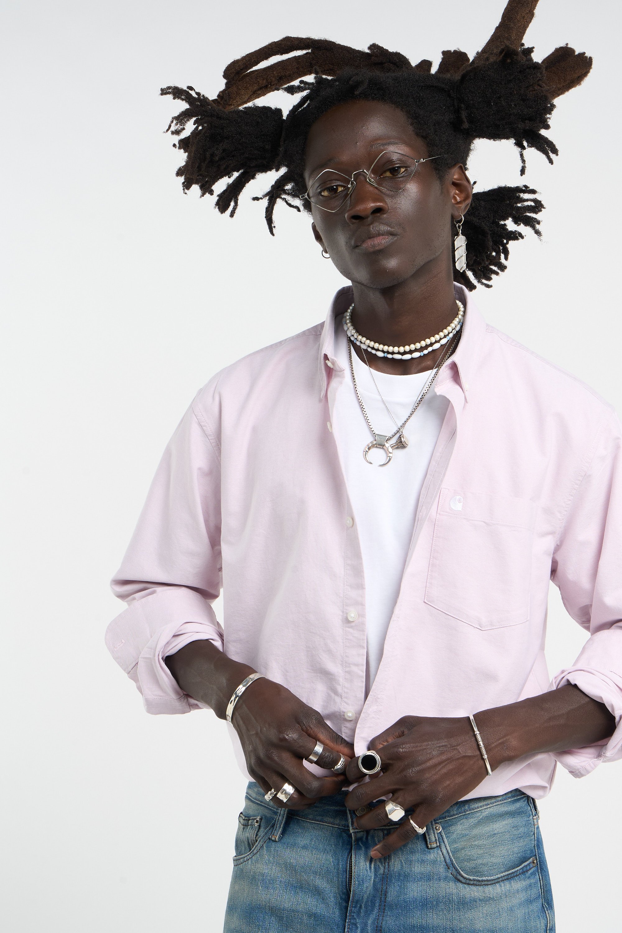 Chemise | Rose TOMMY JEANS Homme