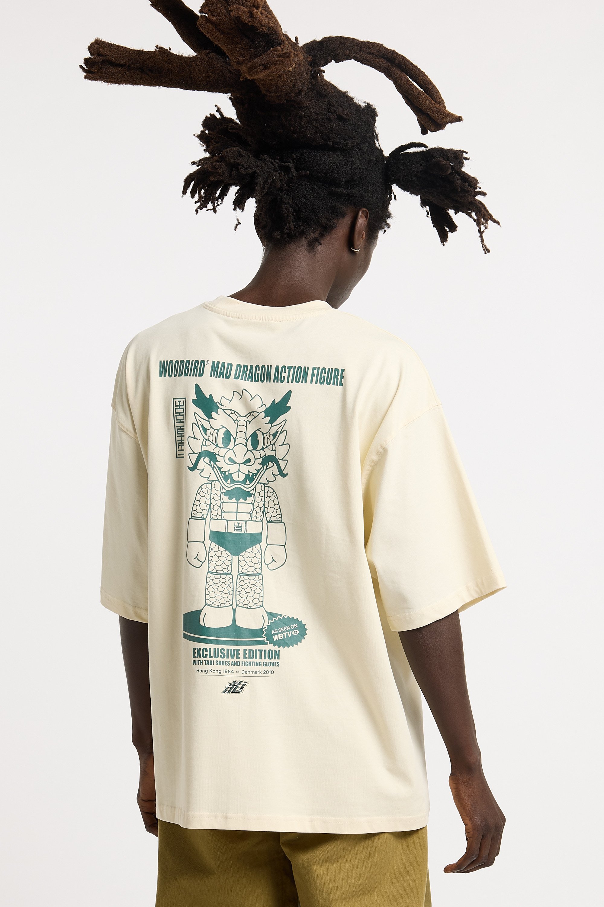 Regular-fit round-neck cotton T-shirt | Beige WOODBIRD Men