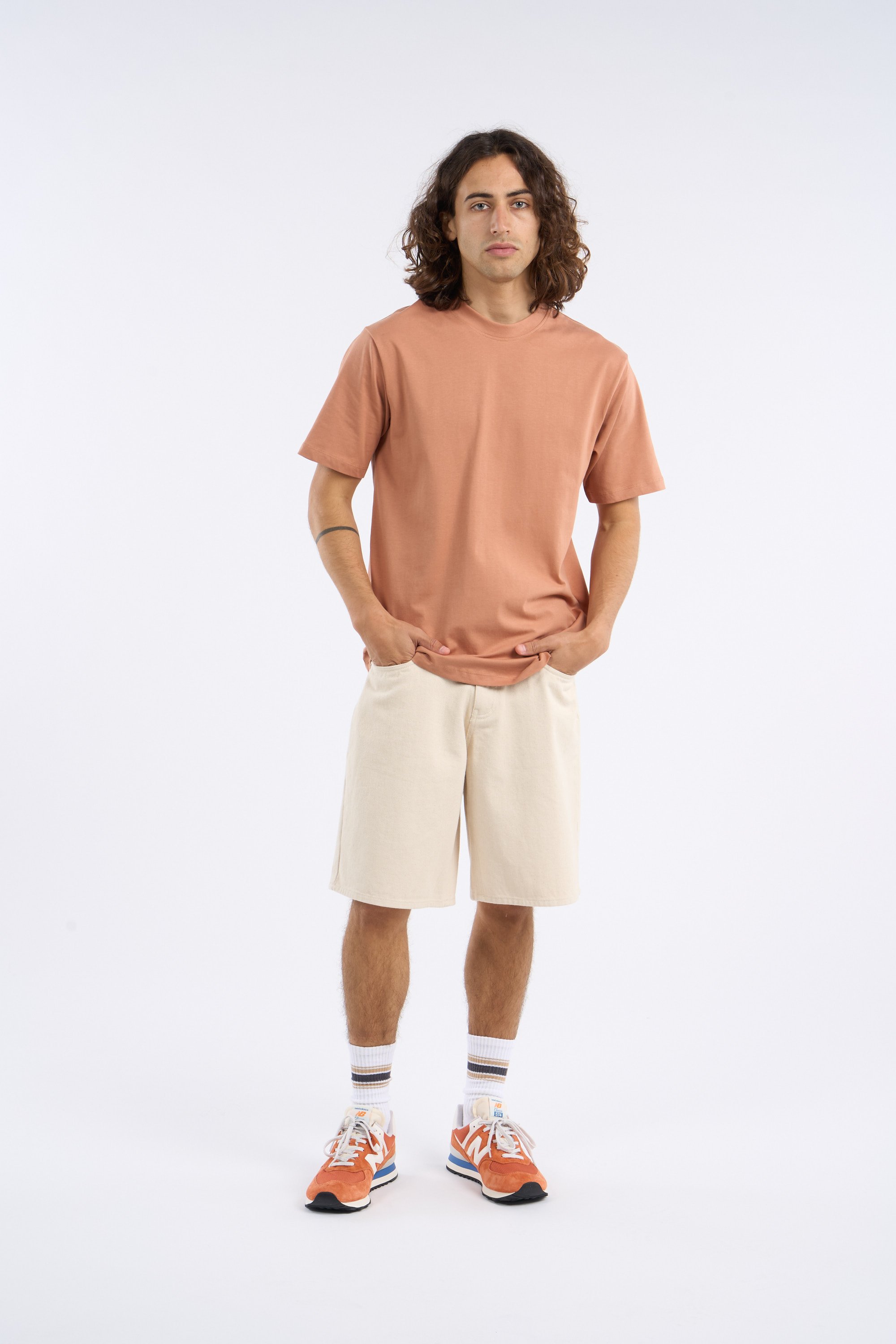 T-shirt | Orange by MINIMUM T-shirt Orange