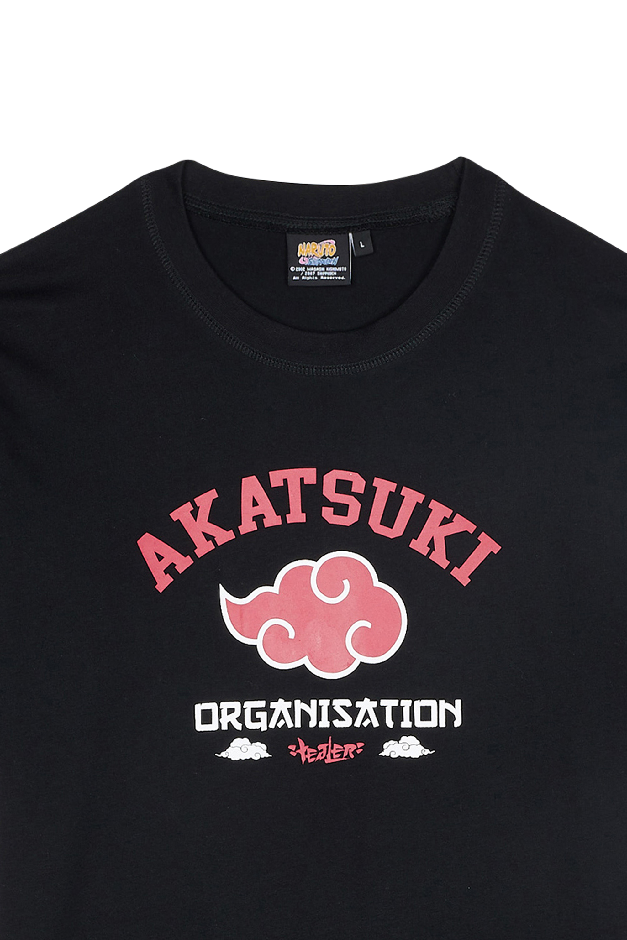 T-shirt tealer x naruto Noir