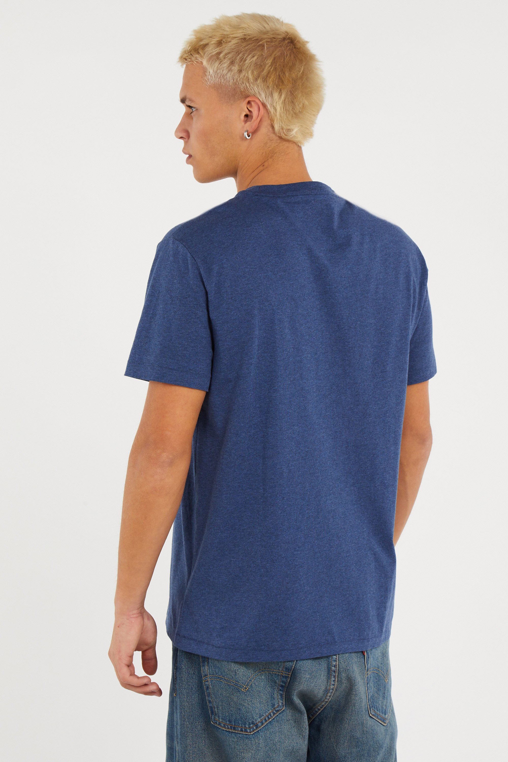 Regular-fit round-neck cotton T-shirt | Blue POLO RALPH LAUREN Men