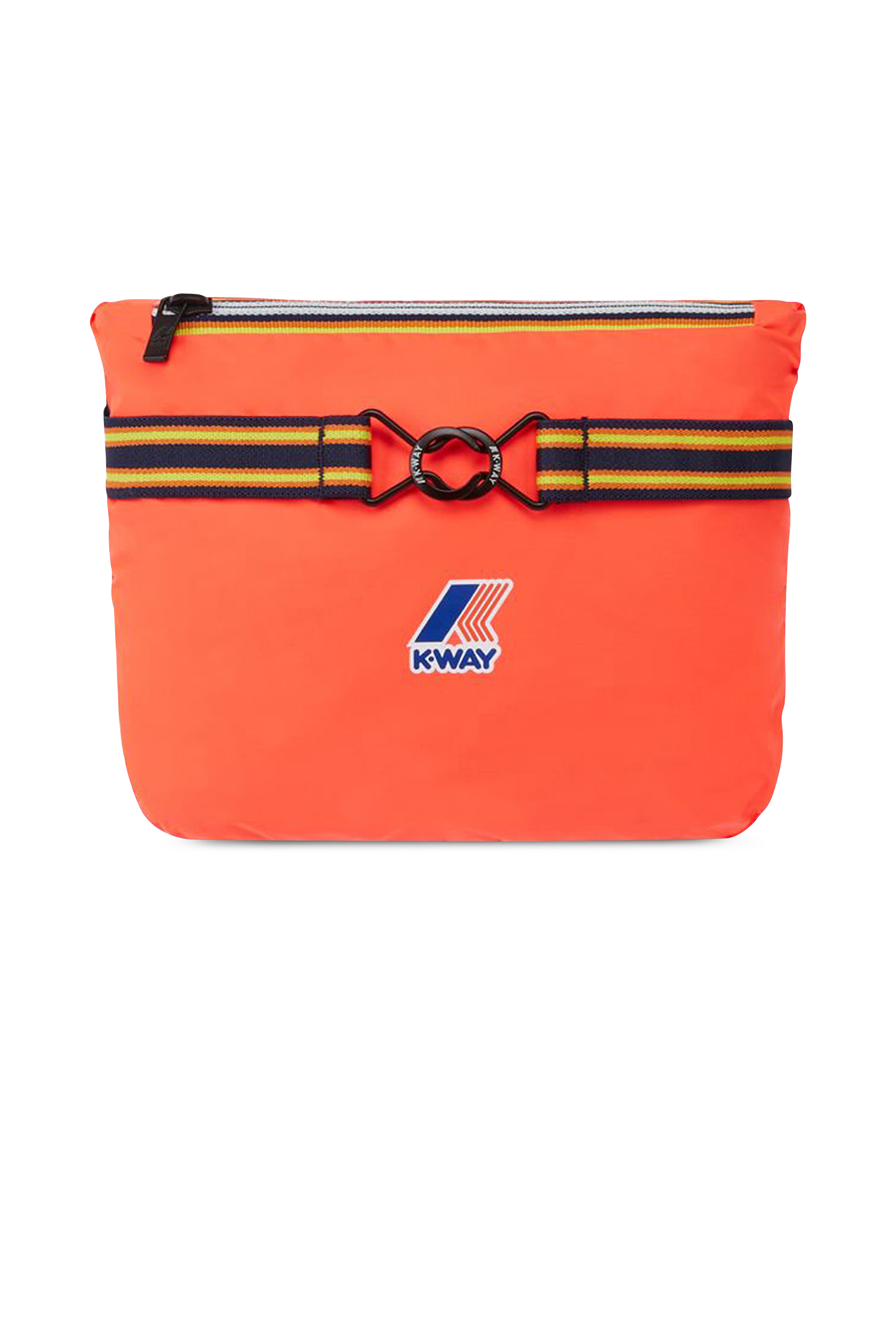 Hooded straight windbreaker K-WAY Red