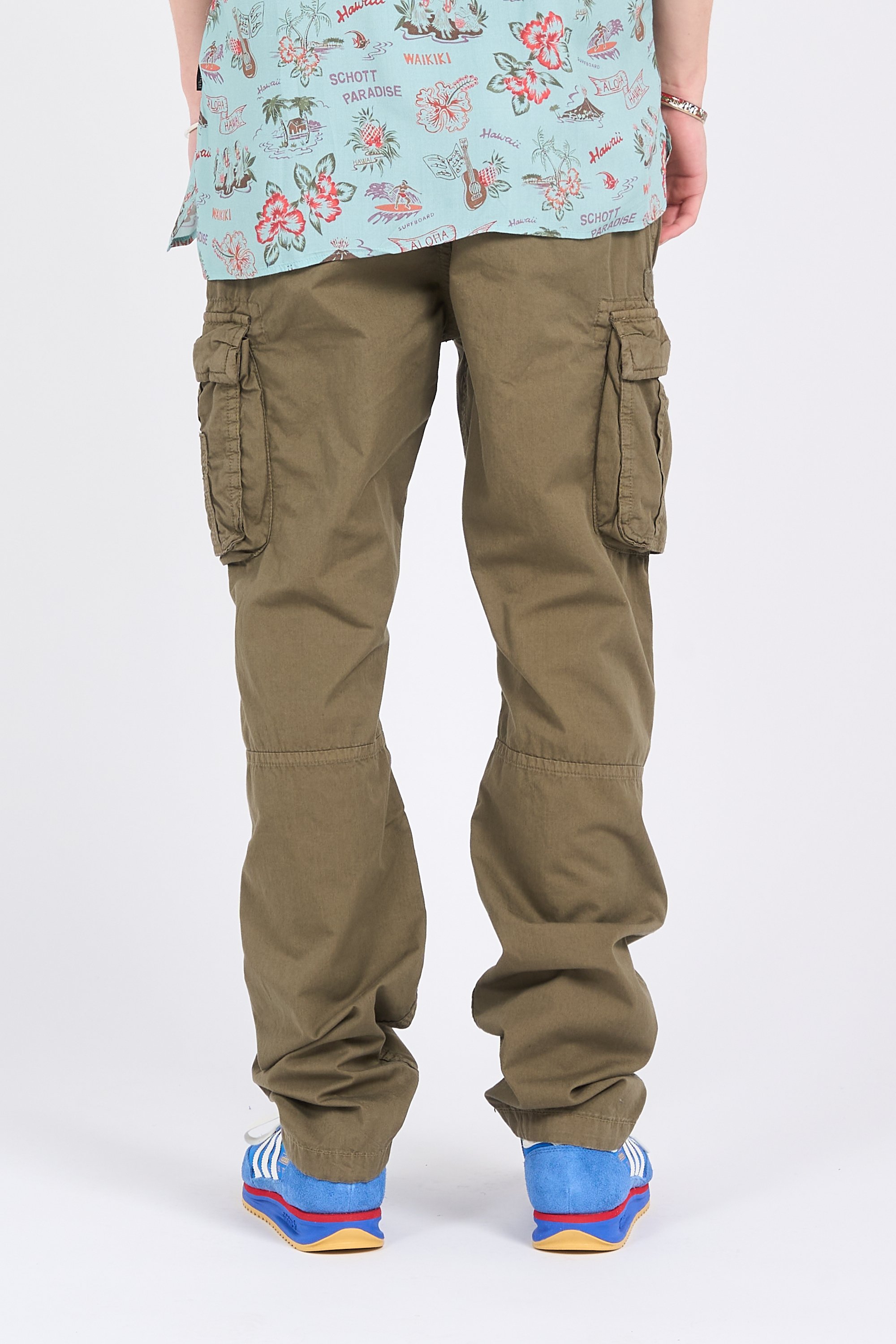 Belted combat pants Green
