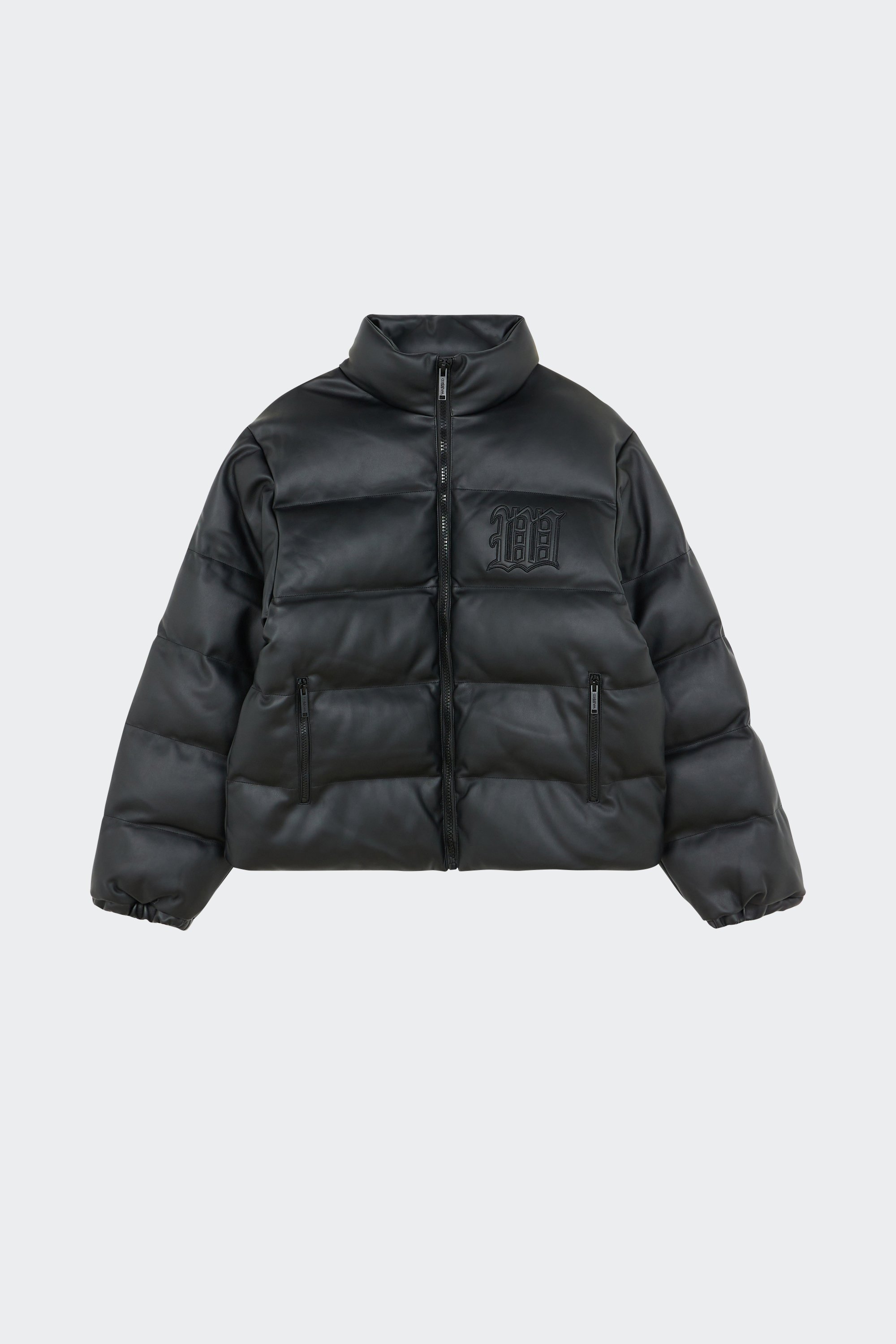Lightweight quilted padded jacket with high neck | Black by WASTED Lightweight quilted padded jacket with high neck Black