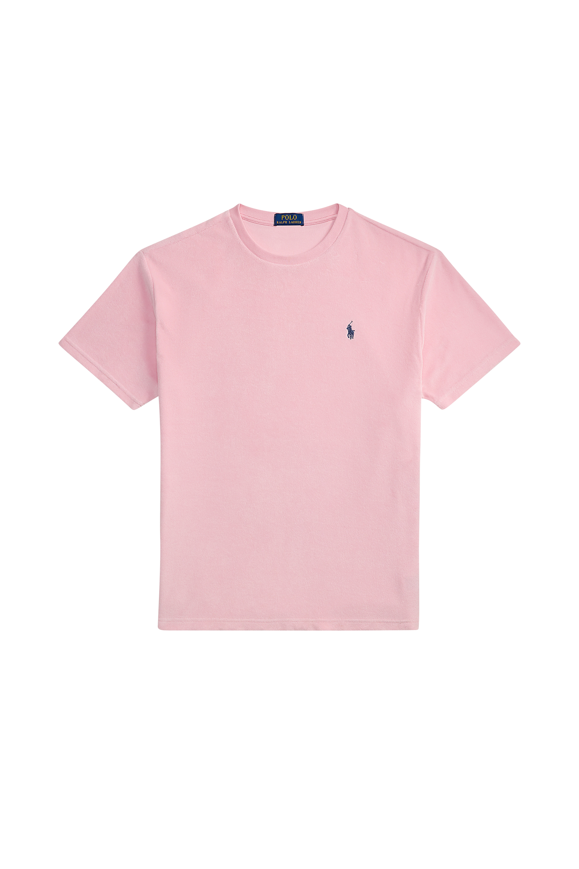 Regular-fit round-neck cotton T-shirt Classic Fit Terry T-Shirt Garden pink