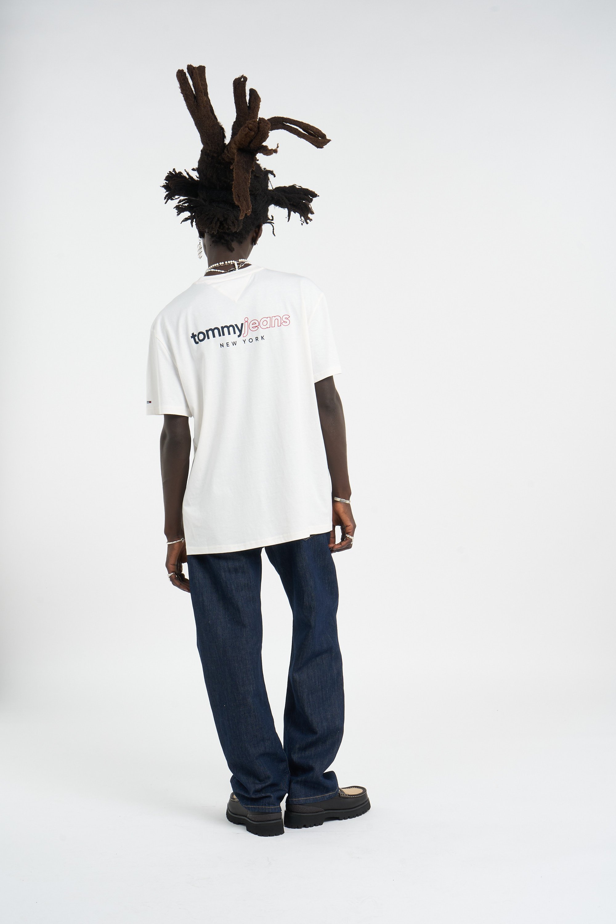 Jean droit en coton mélangé | Bleu TOMMY JEANS Homme