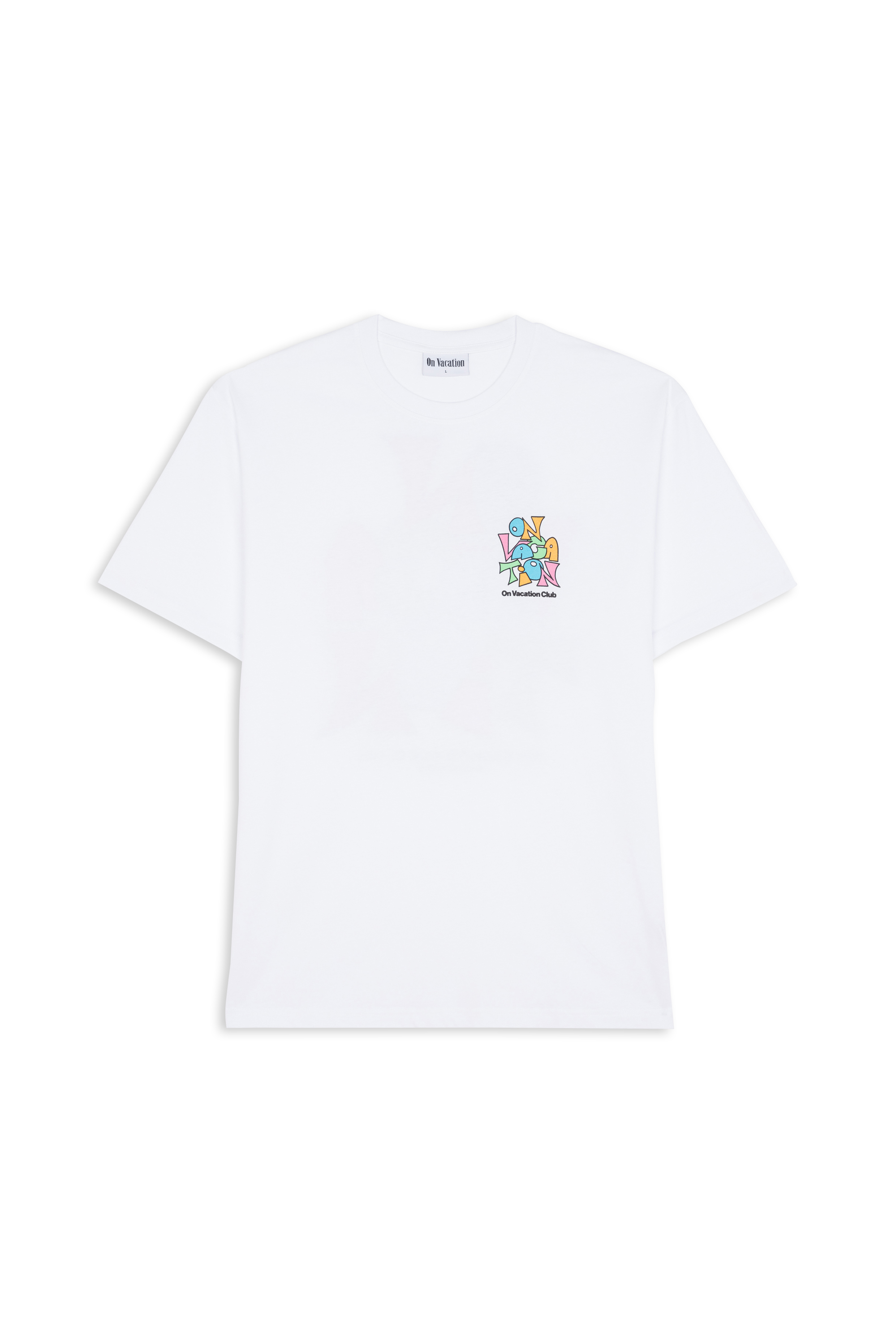 T-shirt  ON VACATION Blanc