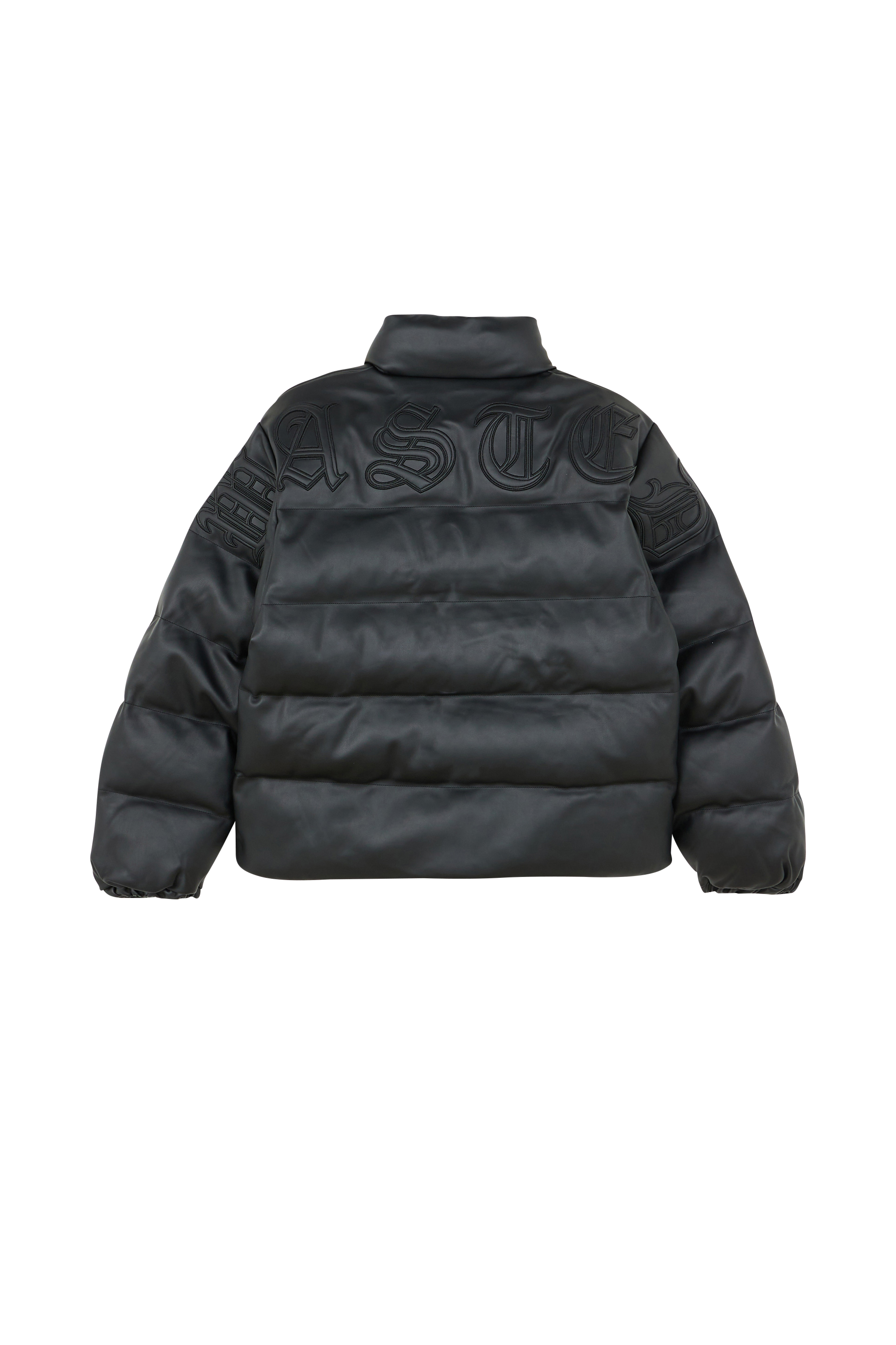 Lightweight quilted padded jacket with high neck WASTED Black