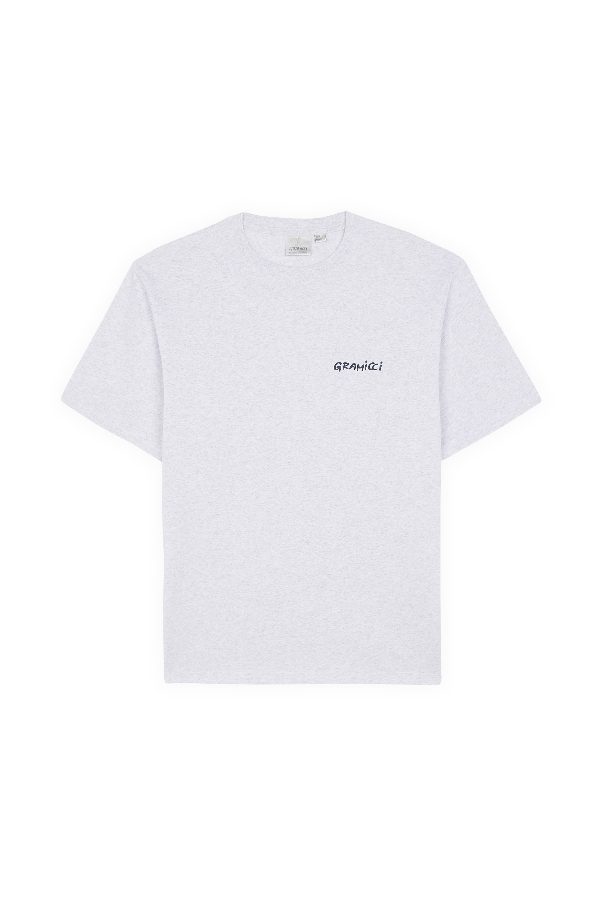 Regular-fit round-neck cotton T-shirt Grey