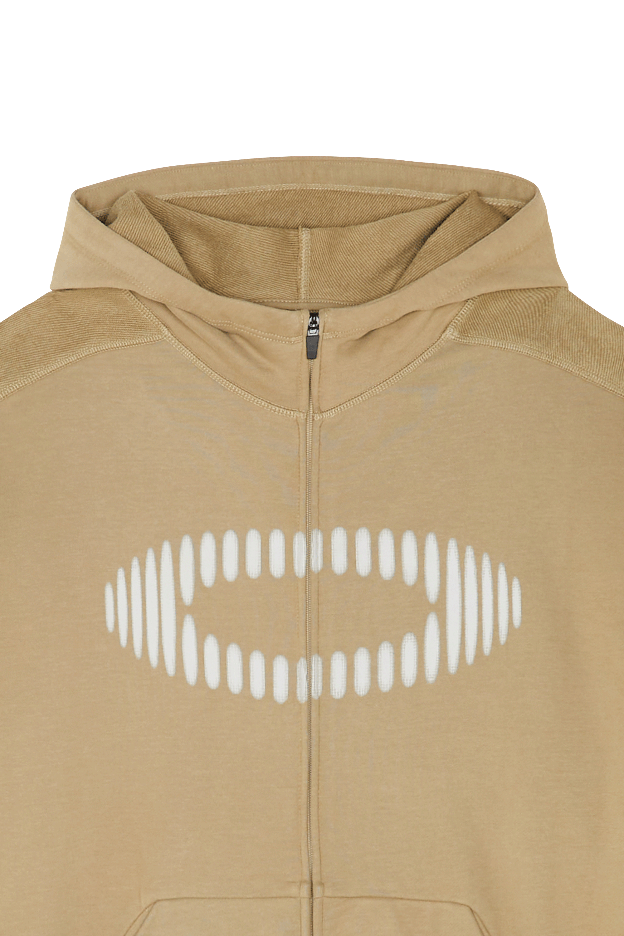 Hoodie zippé Beige