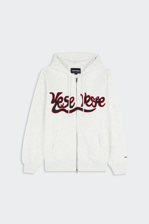 Hoodie zippé - Taille L Gris