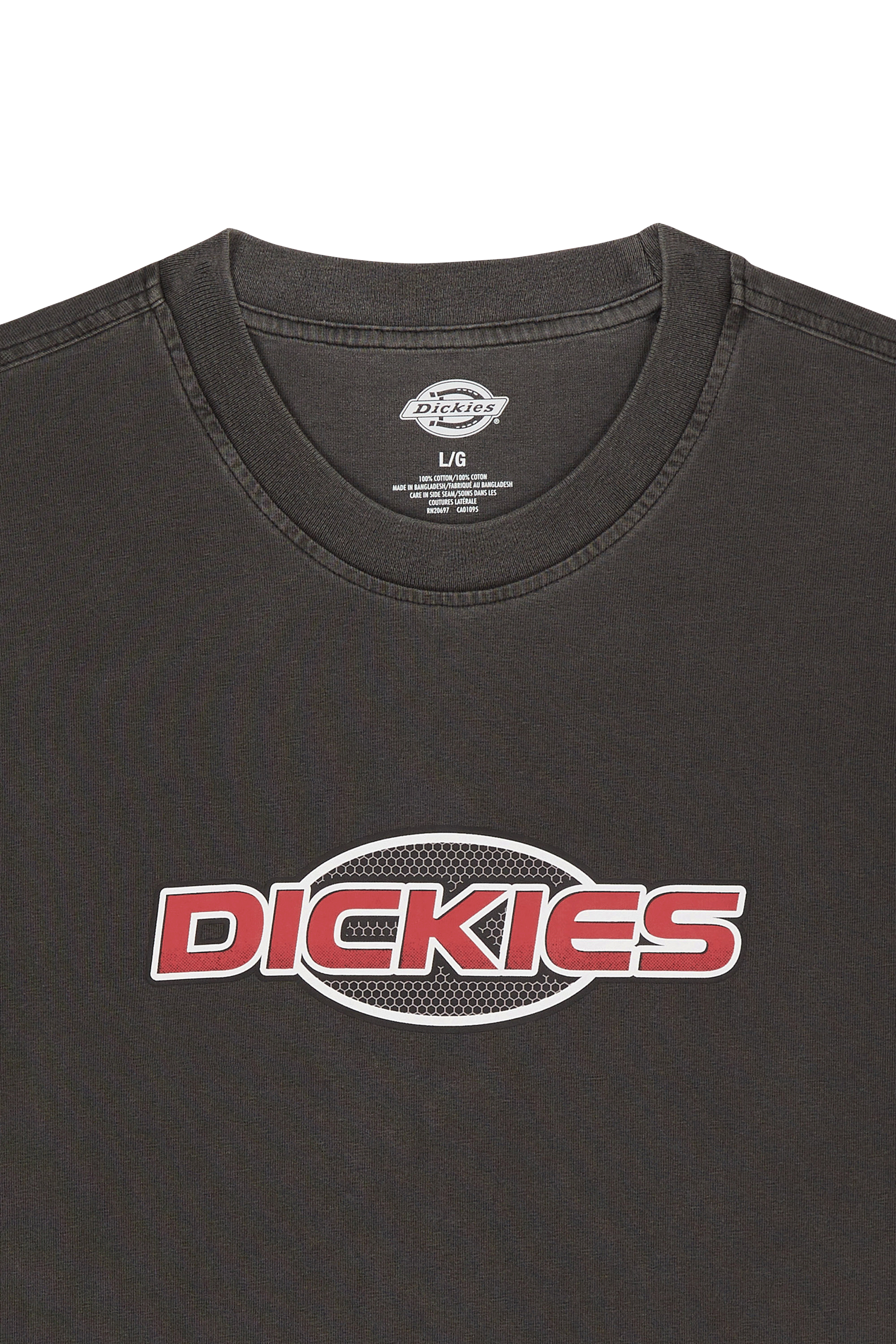 Regular-fit round-neck cotton T-shirt | Black DICKIES Men