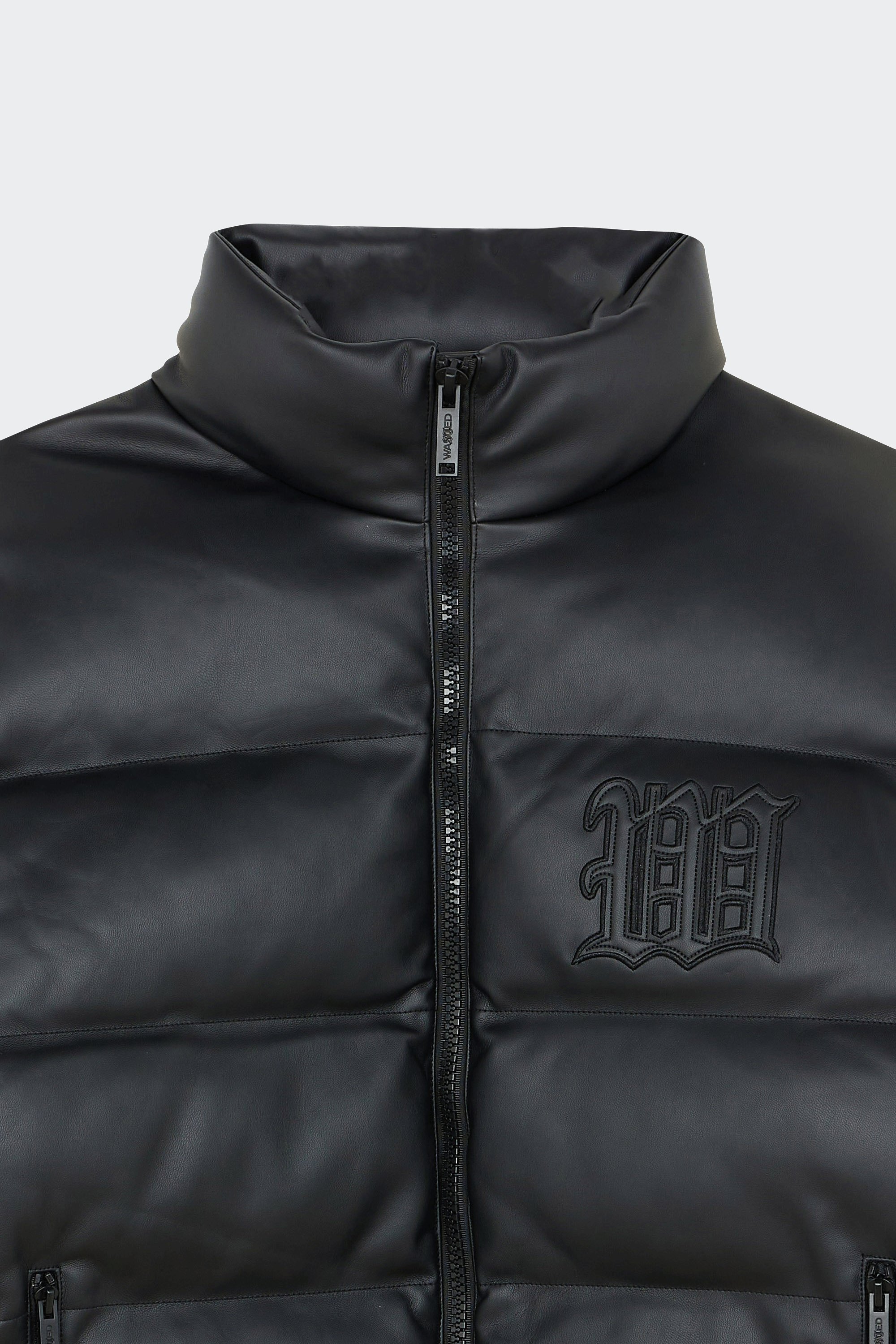 Lightweight quilted padded jacket with high neck | Black by WASTED Lightweight quilted padded jacket with high neck Black