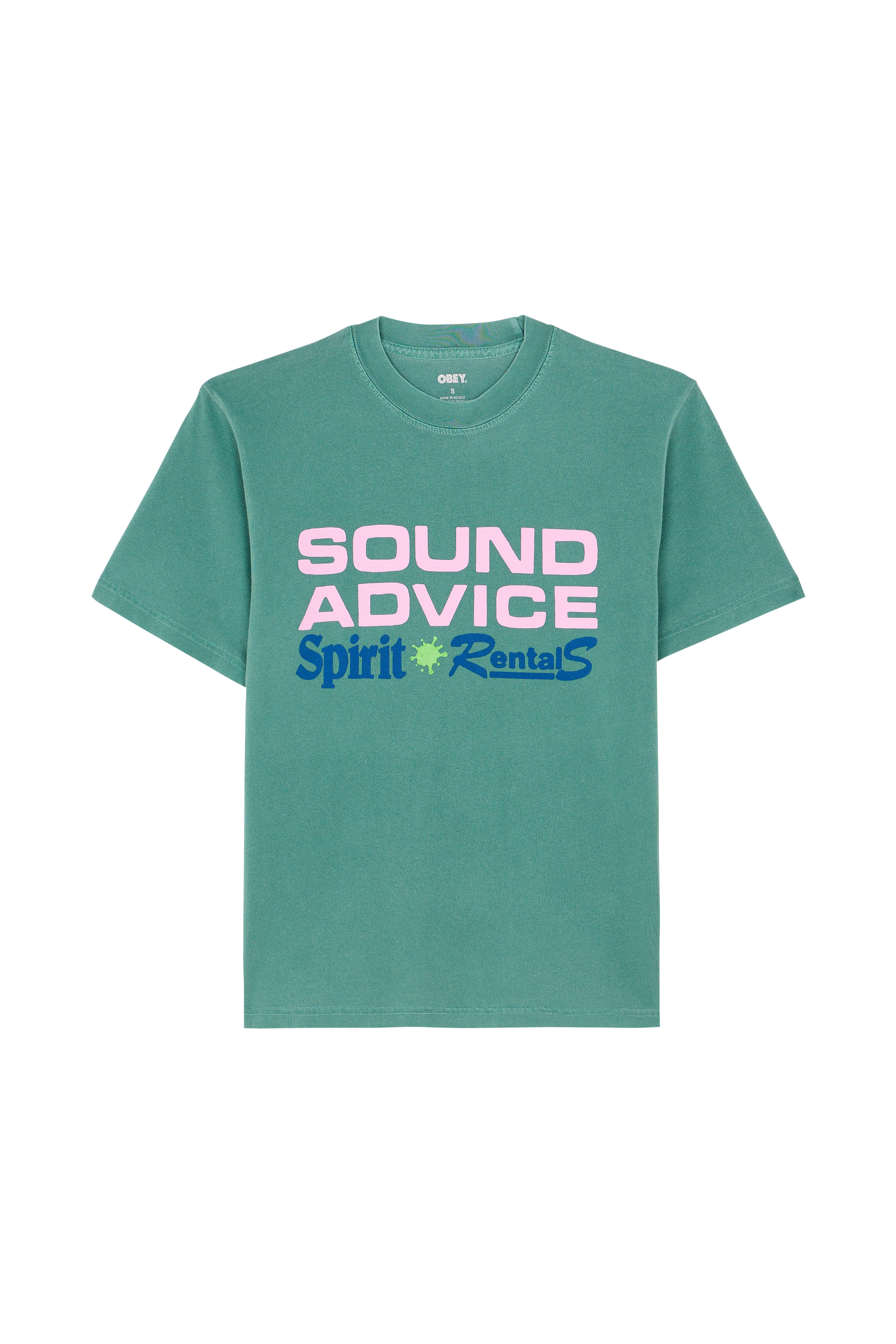 Regular-fit round-neck cotton T-shirt Green
